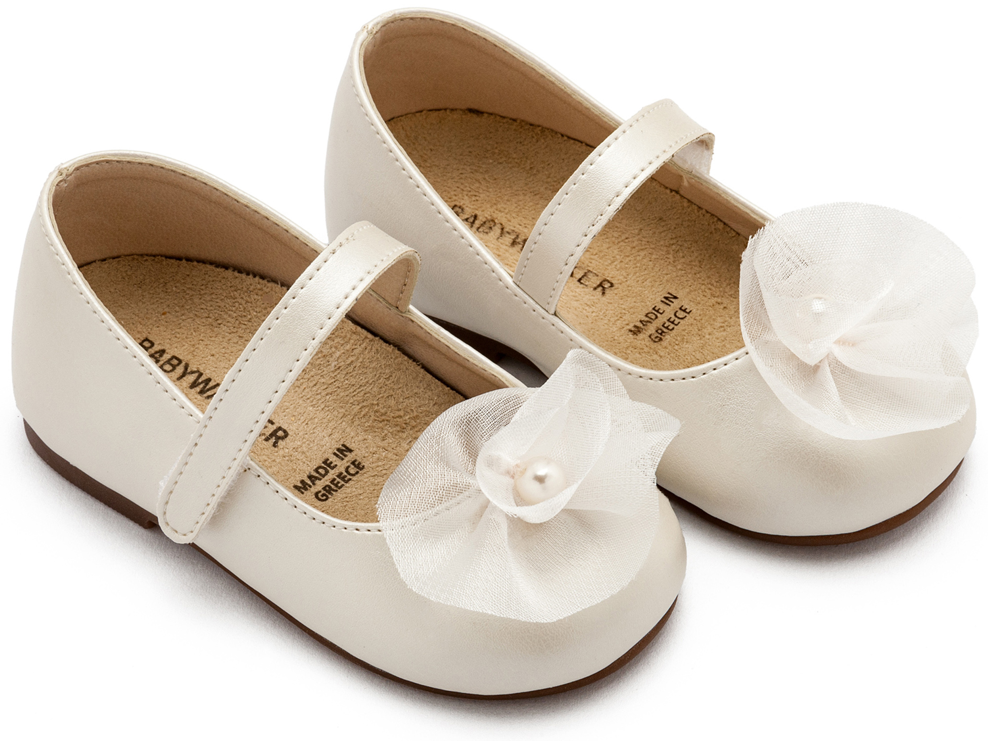 BABYWALKER - Γοβάκι Μονή Μπαρέτα με Λουλούδι