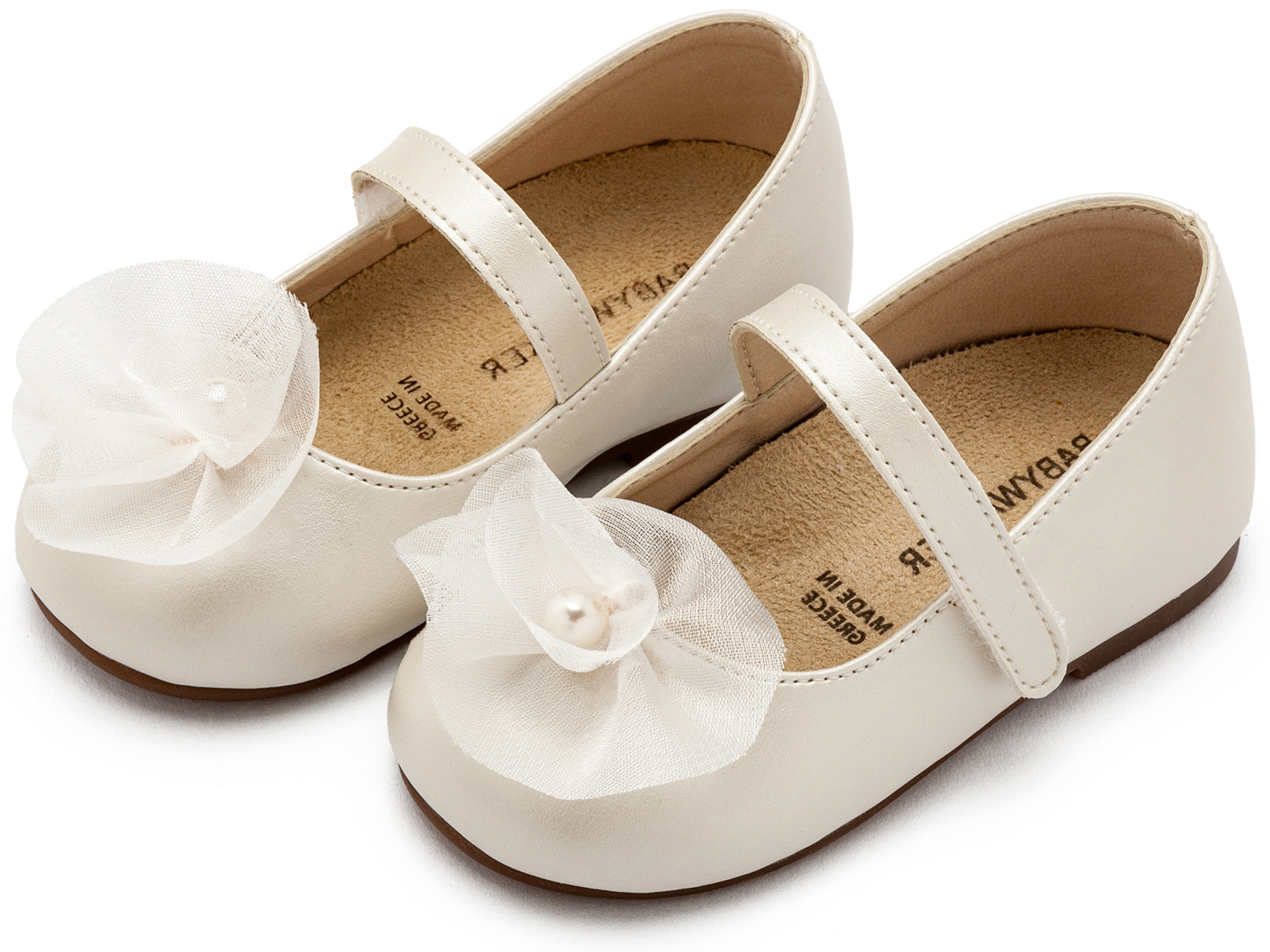 BABYWALKER - Γοβάκι Μονή Μπαρέτα με Λουλούδι