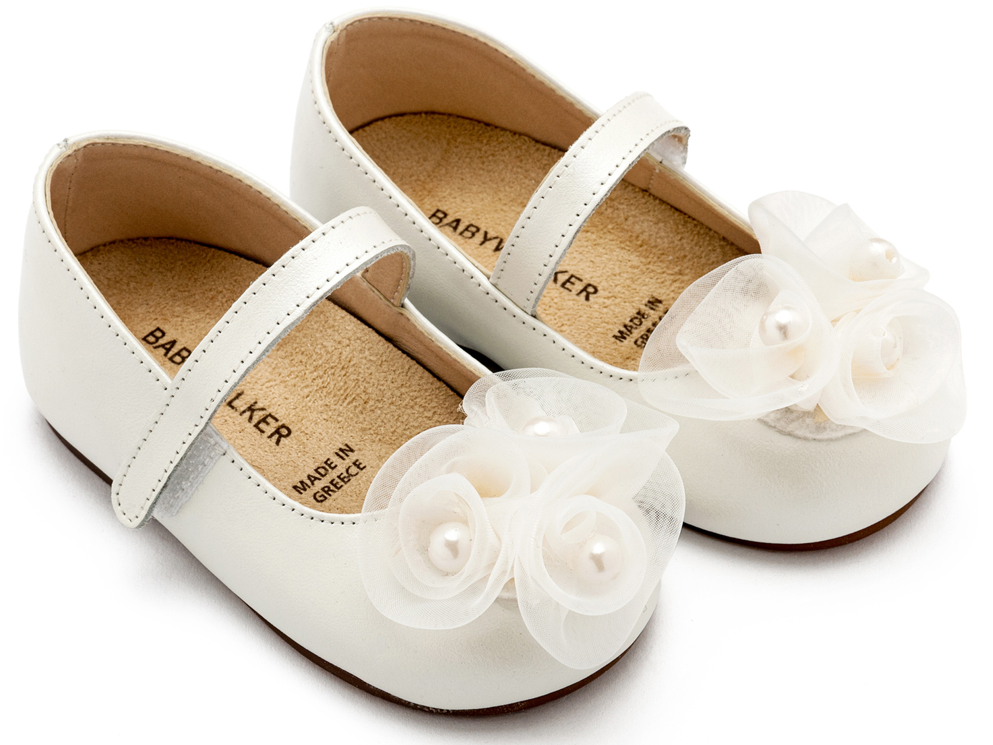 Γοβάκι Μονή Μπαρέτα Χρατς με Διακοσμητικό Οργάντζας και Πέρλες