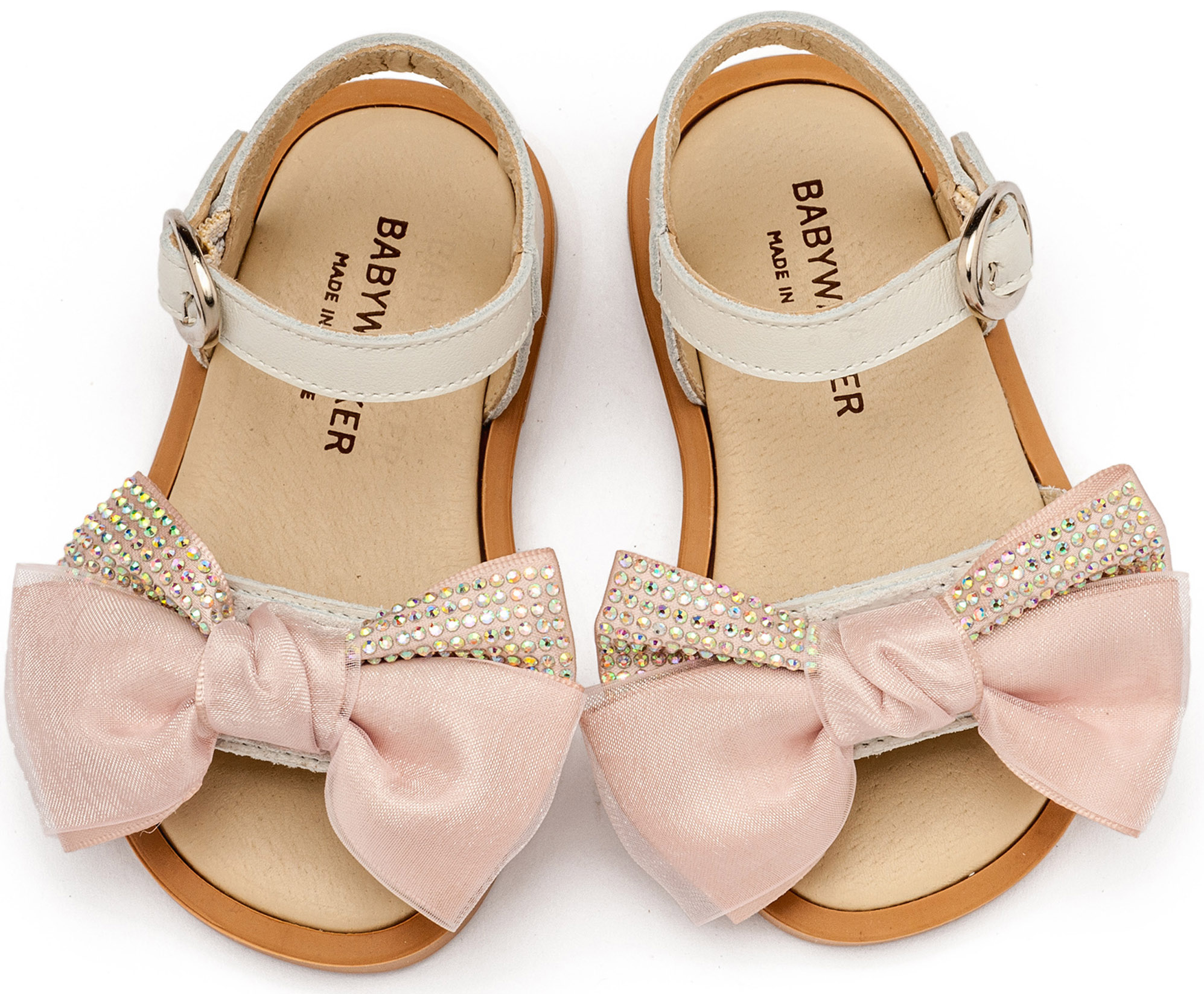 BABYWALKER - Πέδιλο με Σατέν Φιογκάκι & Στρας