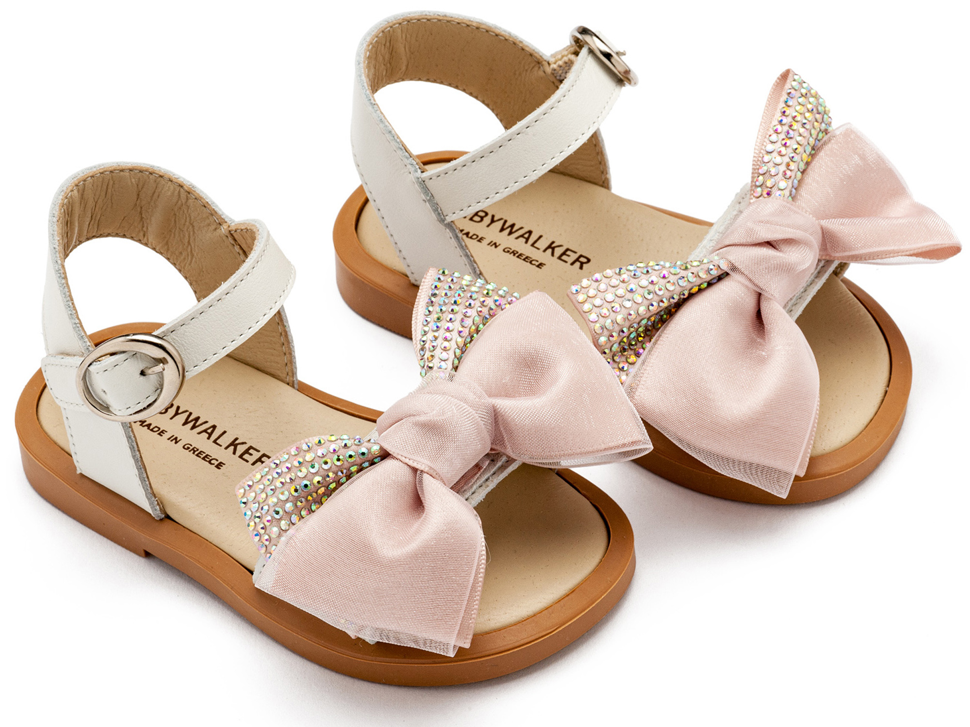 BABYWALKER - Πέδιλο με Σατέν Φιογκάκι & Στρας