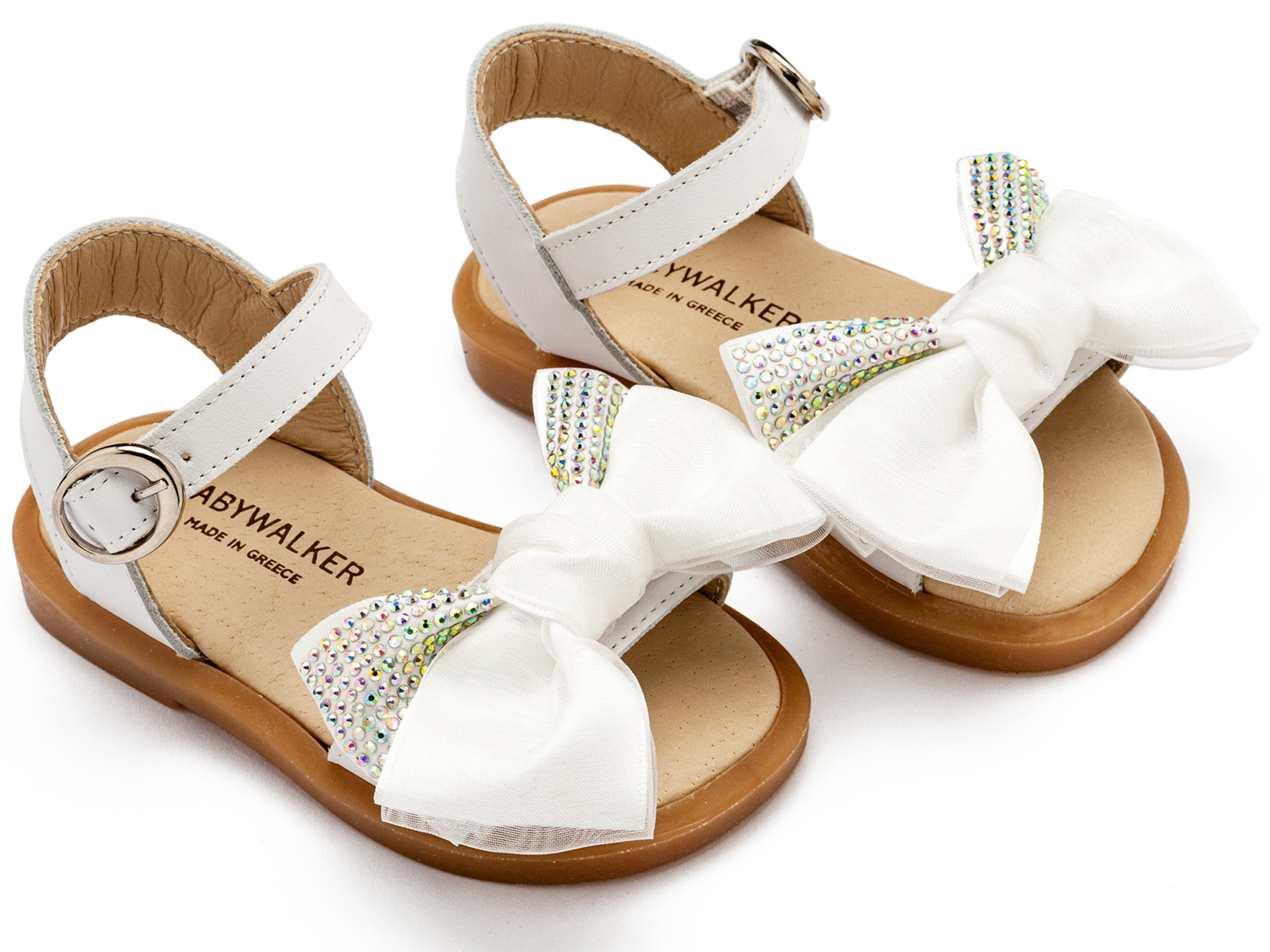 BABYWALKER - Πέδιλο με Σατέν Φιογκάκι & Στρας