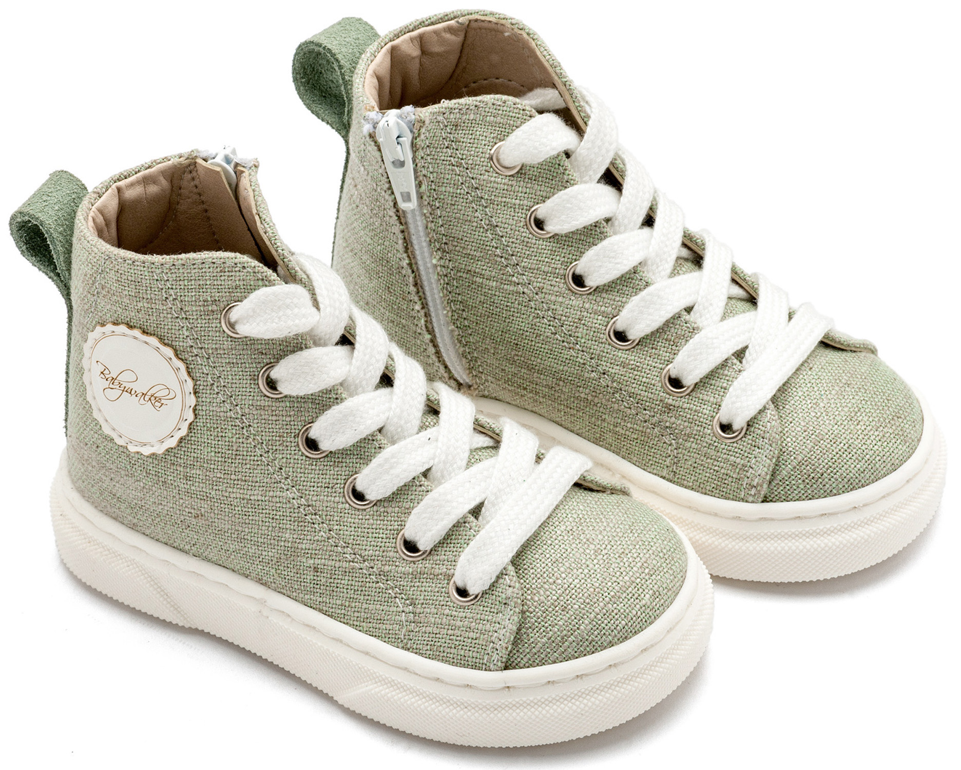 Δετό Μποτάκι Sneaker με Φερμουάρ στο Πλάι