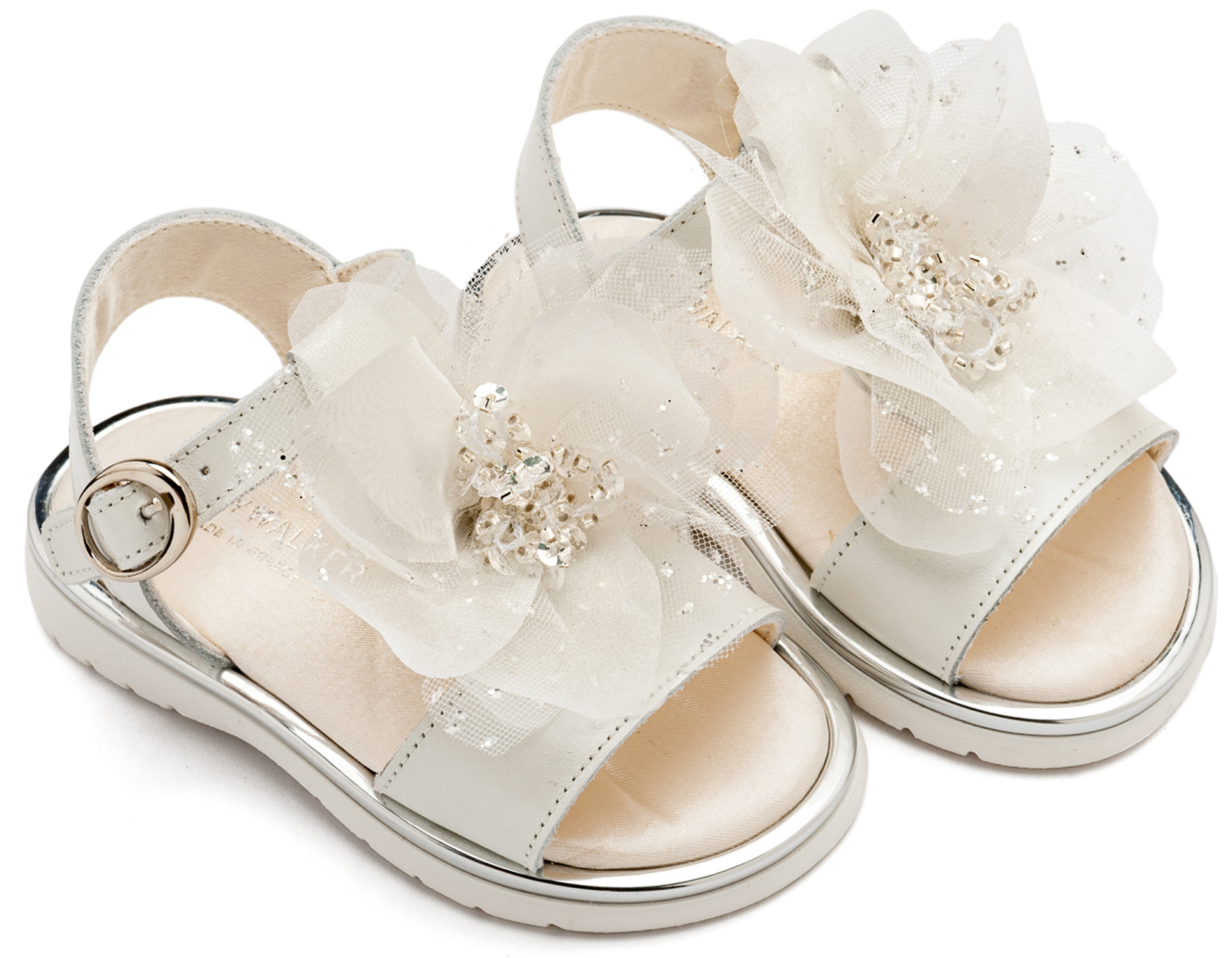 Πέδιλο με Χειροποίητο Λουλούδι από Τούλι