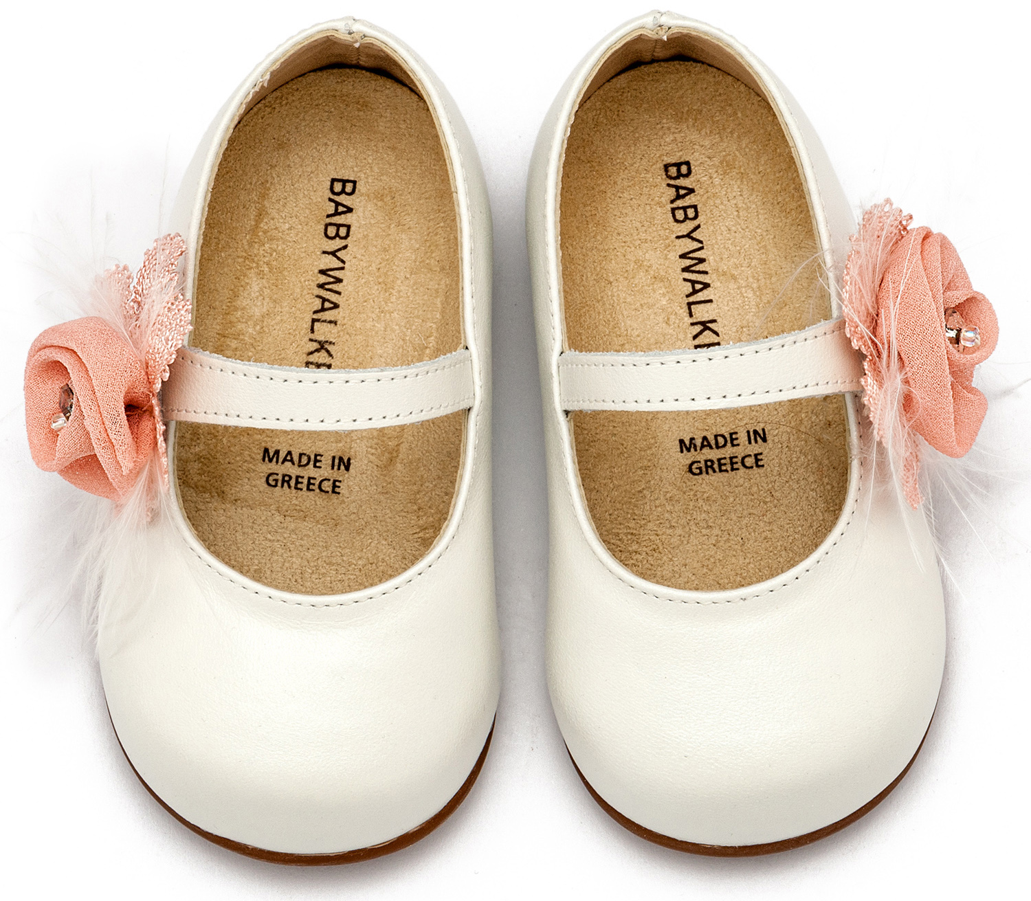 BABYWALKER - Γοβάκι Μονή Μπαρέτα με Λουλούδι 