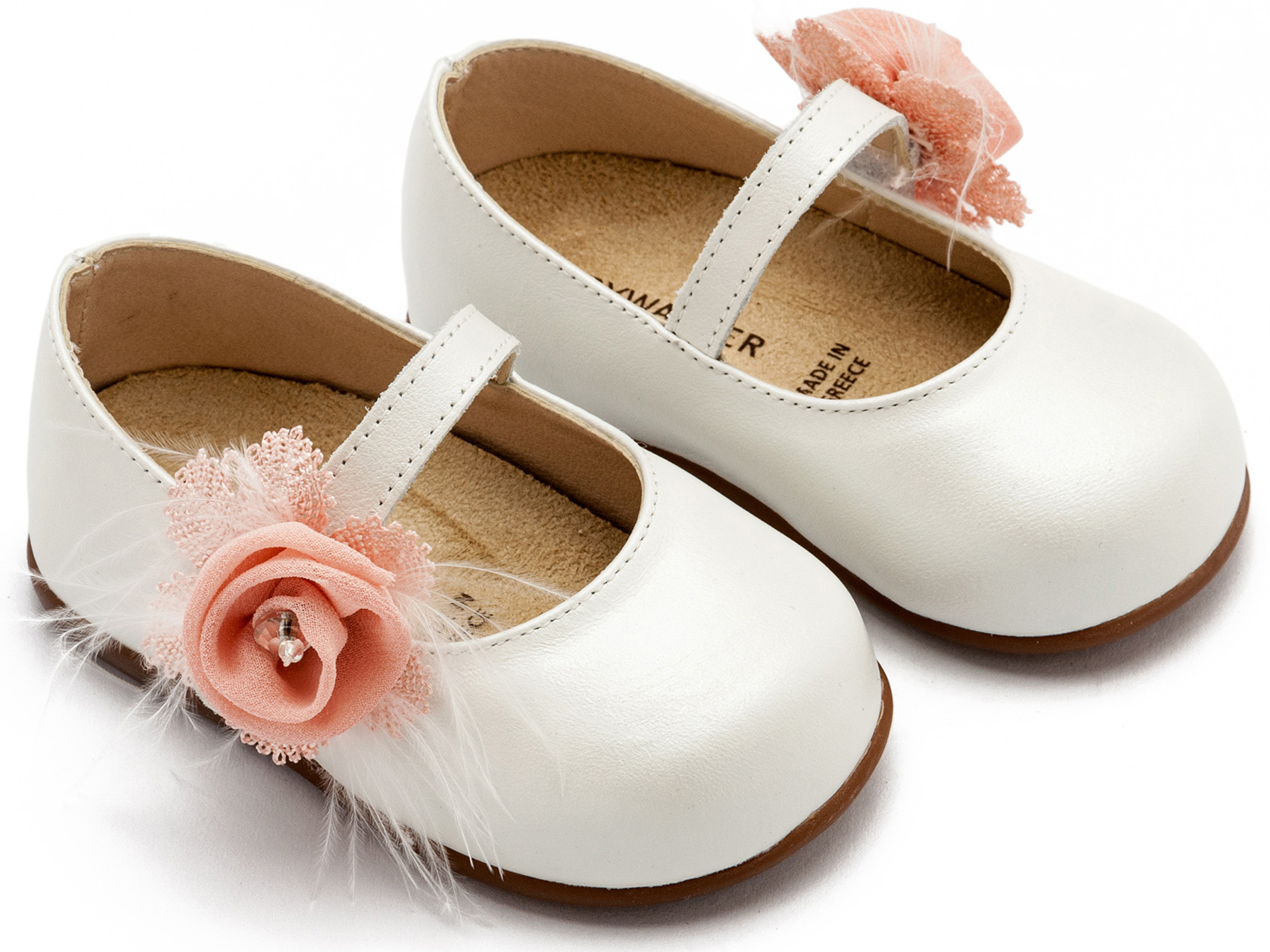 BABYWALKER - Γοβάκι Μονή Μπαρέτα με Λουλούδι 