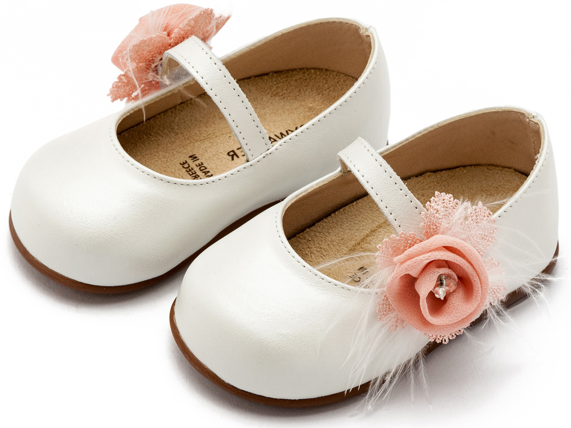 BABYWALKER - Γοβάκι Μονή Μπαρέτα με Λουλούδι 