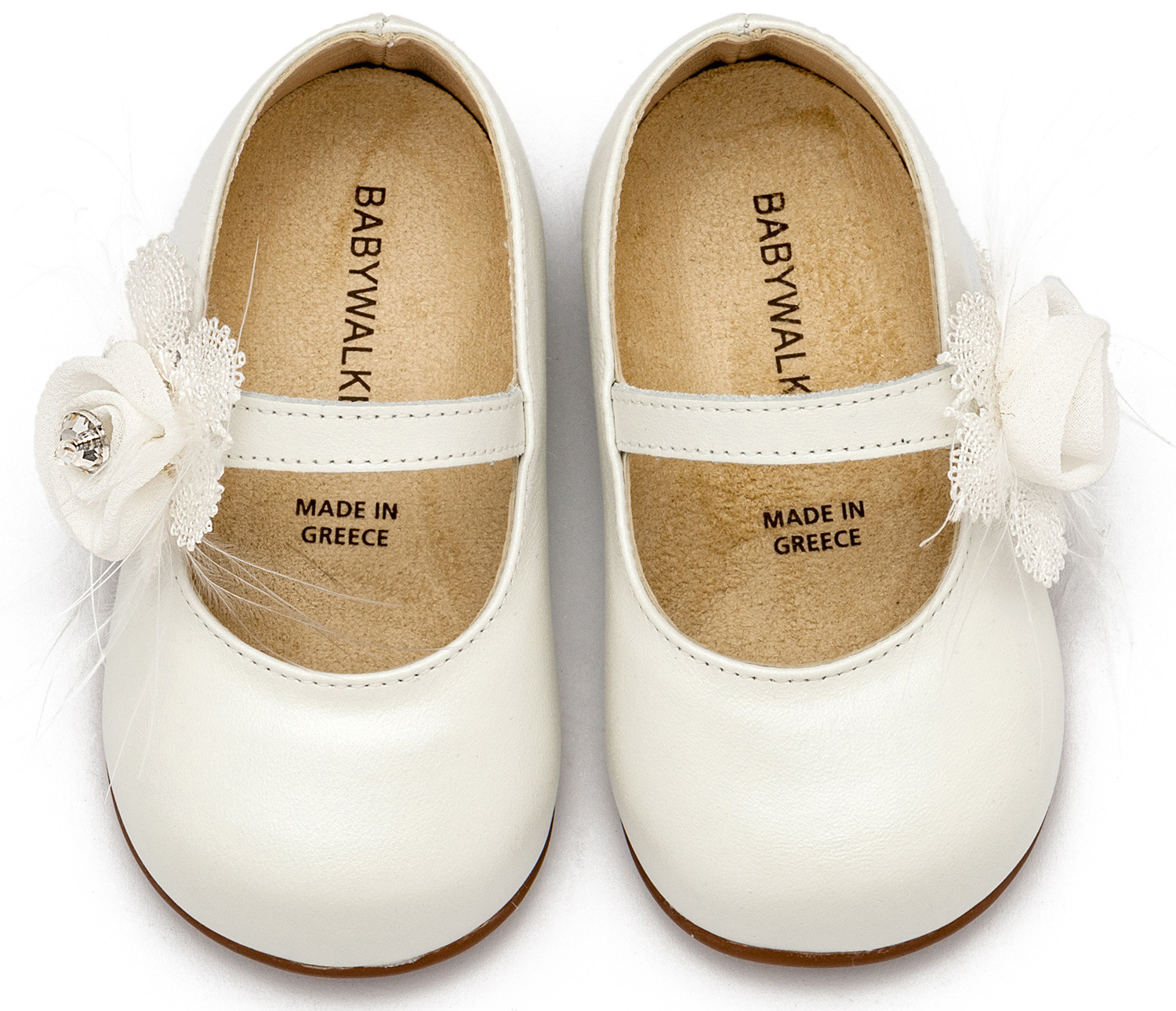 BABYWALKER - Γοβάκι Μονή Μπαρέτα με Λουλούδι 