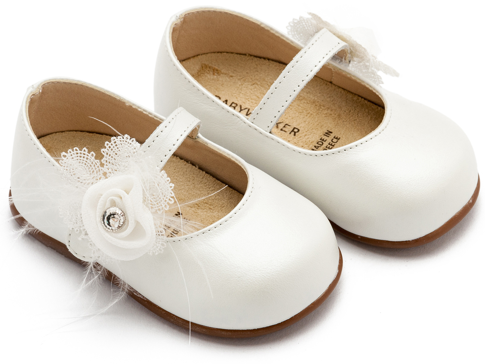 BABYWALKER - Γοβάκι Μονή Μπαρέτα με Λουλούδι 