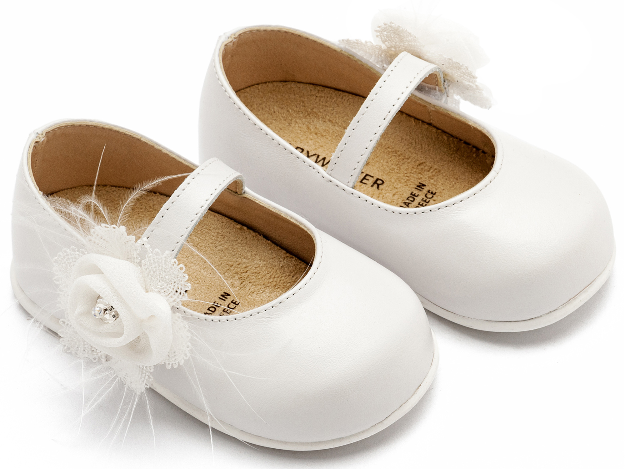 BABYWALKER - Γοβάκι Μονή Μπαρέτα με Λουλούδι 