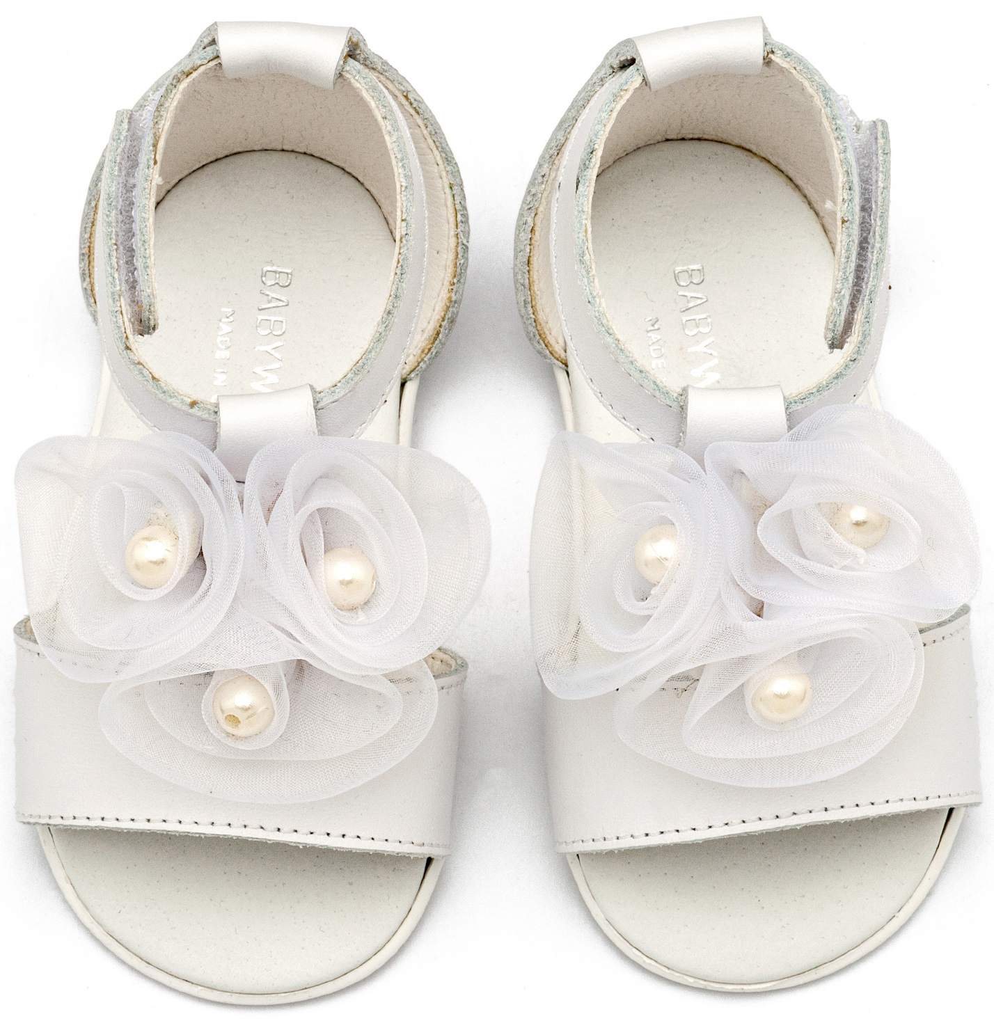 BABYWALKER - Πέδιλο Διακοσμημένο με Λουλούδια και Πέρλες