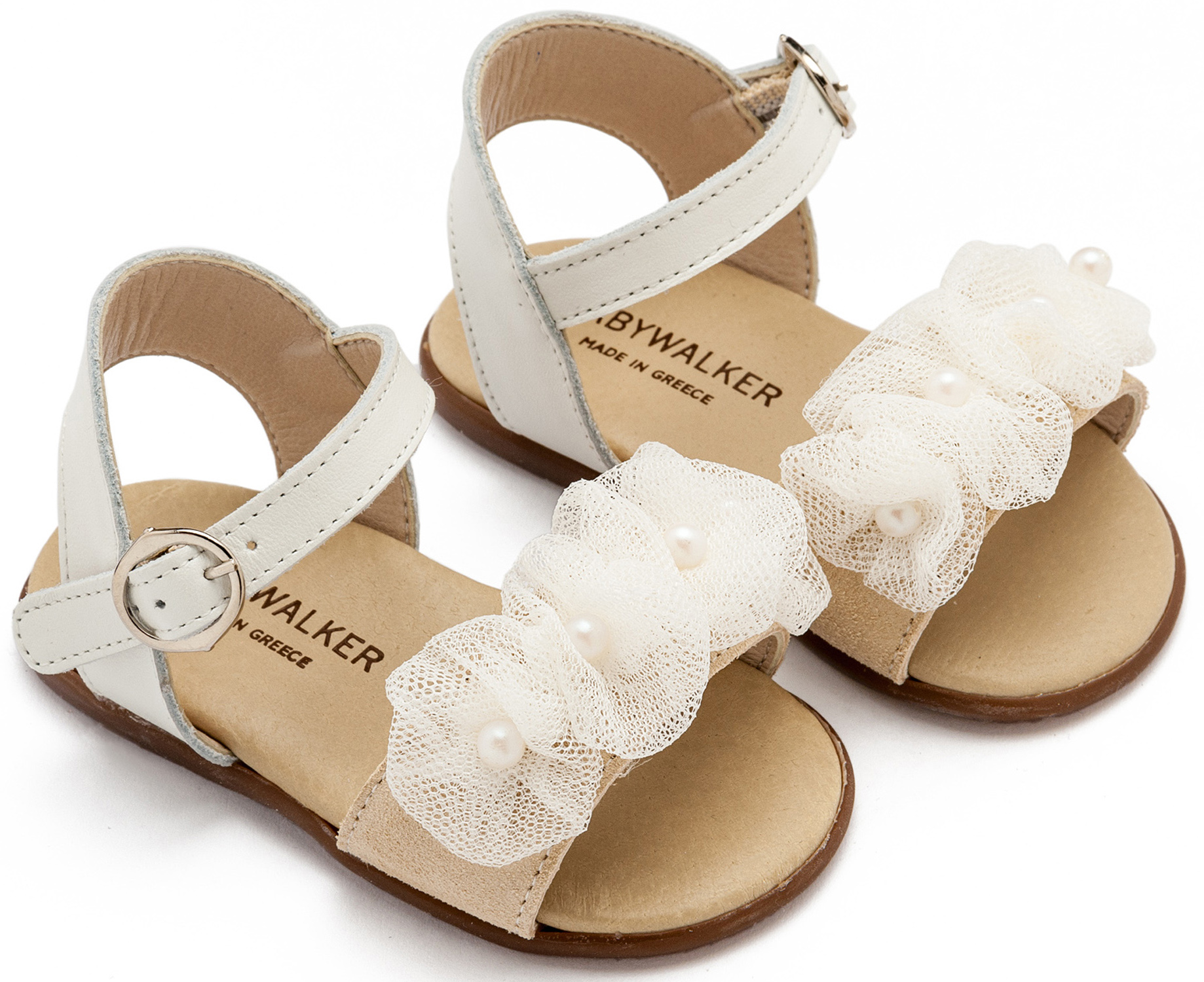 BABYWALKER - Πέδιλο με Λουλουδάκια και Πέρλες