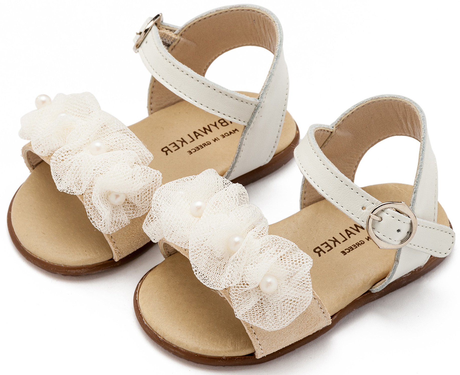 BABYWALKER - Πέδιλο με Λουλουδάκια και Πέρλες