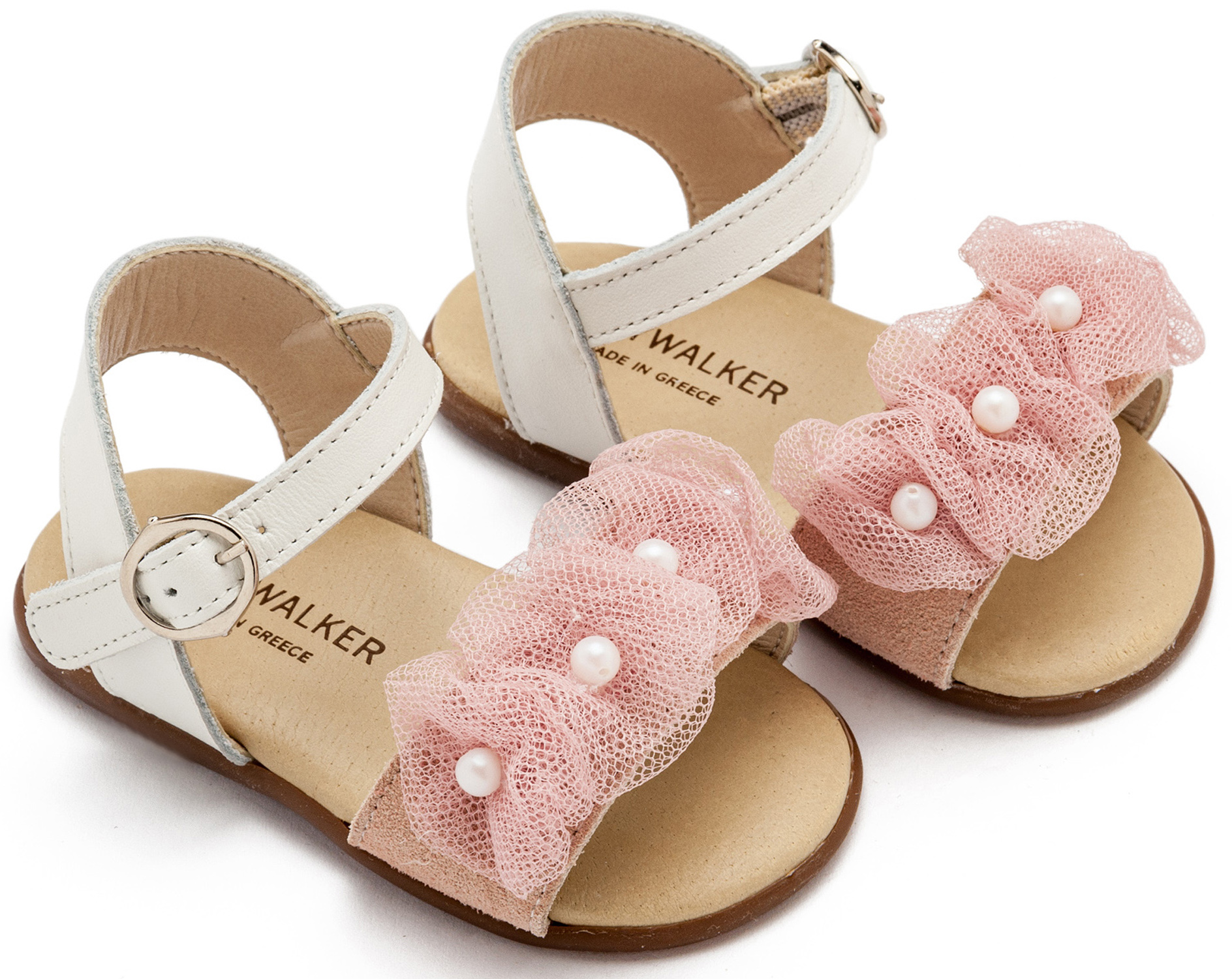 BABYWALKER - Πέδιλο με Λουλουδάκια και Πέρλες