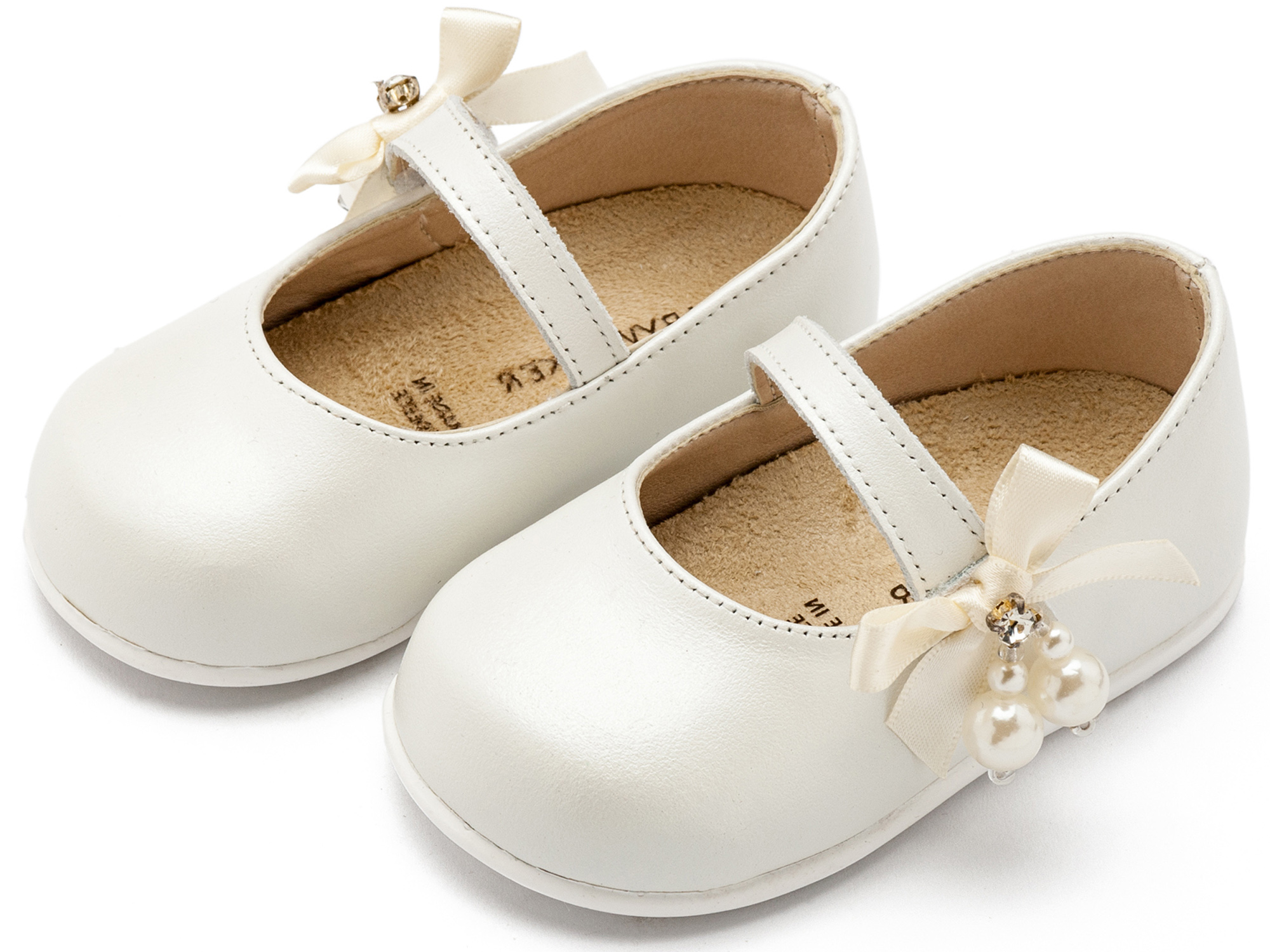 BABYWALKER - Γοβάκι Μονή Μπαρέτα με Φιογκάκι και Πέρλες