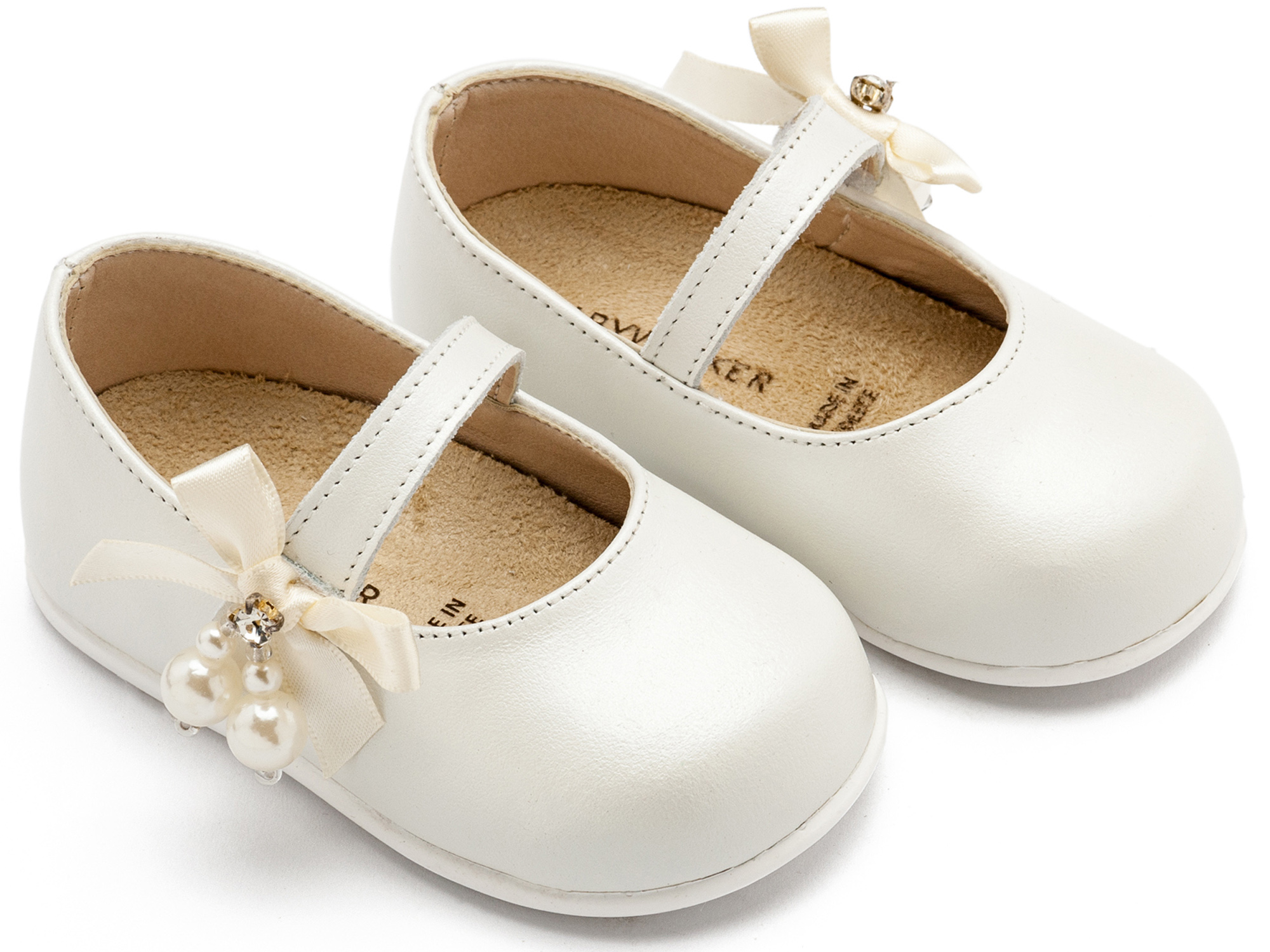 BABYWALKER - Γοβάκι Μονή Μπαρέτα με Φιογκάκι και Πέρλες