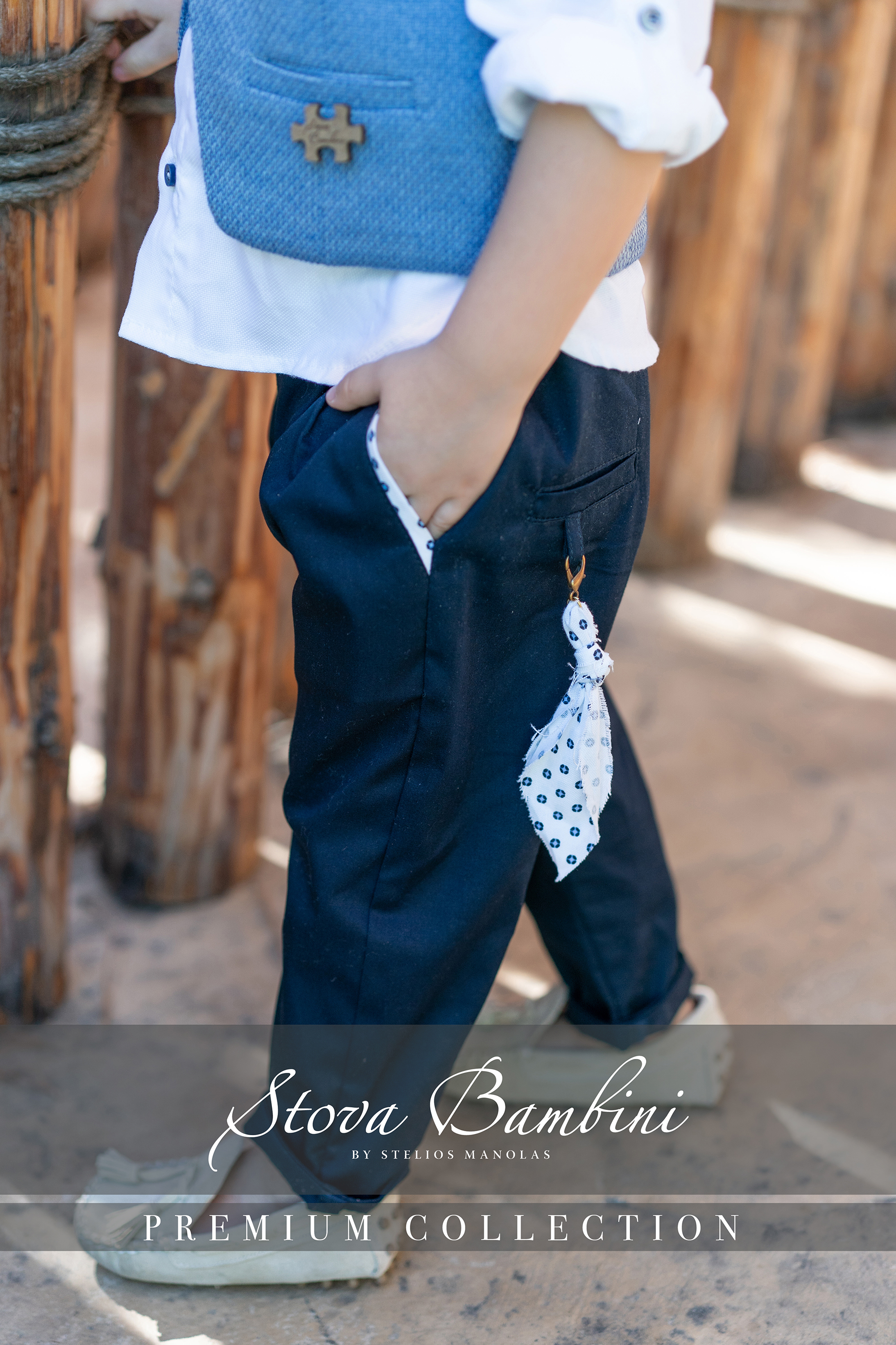 STOVA BAMBINI - Εντυπωσιακό γιλέκο με γιακά ΜΑΟ