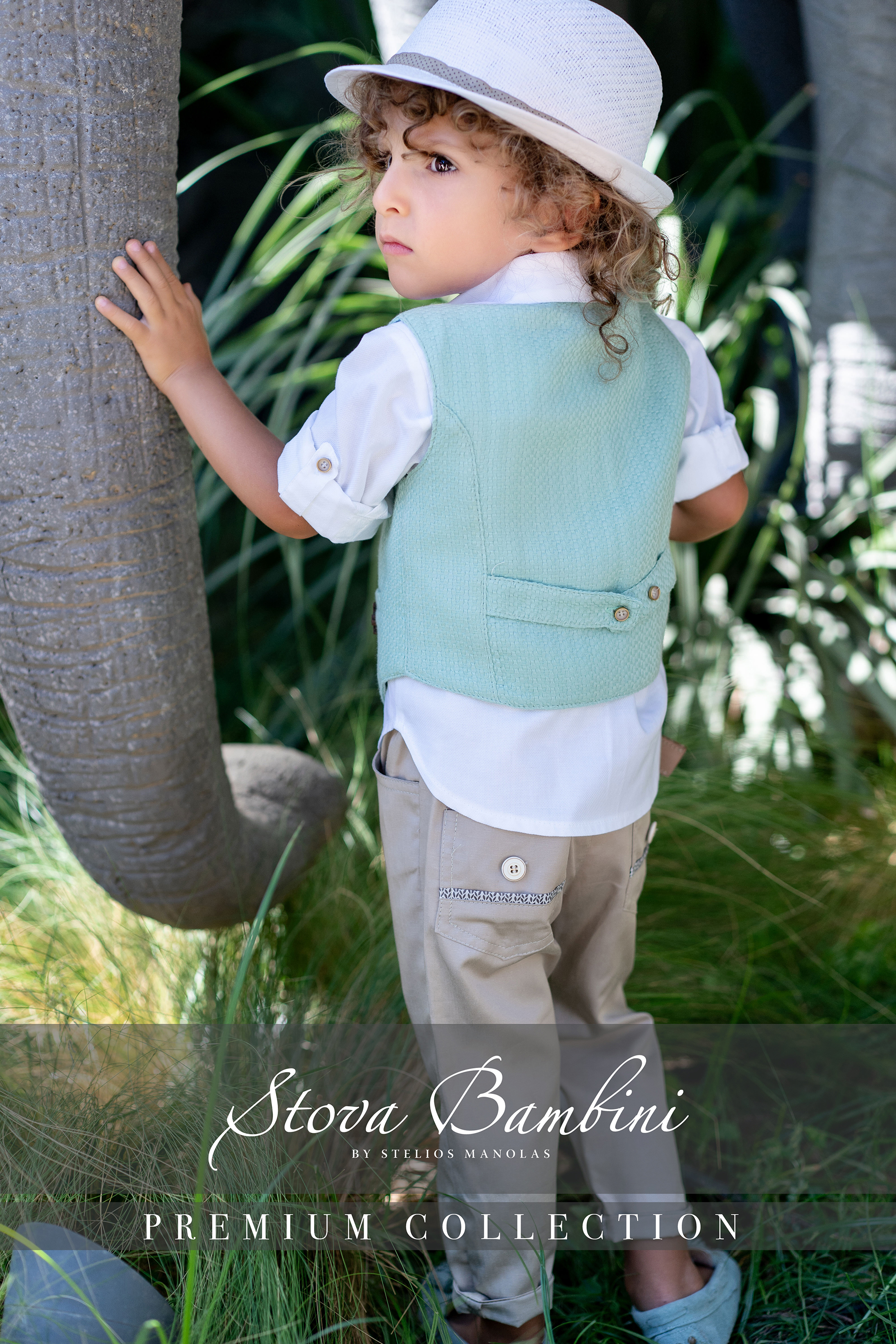 STOVA BAMBINI - Ιδιαίτερο γιλέκο σε απόχρωση μέντας