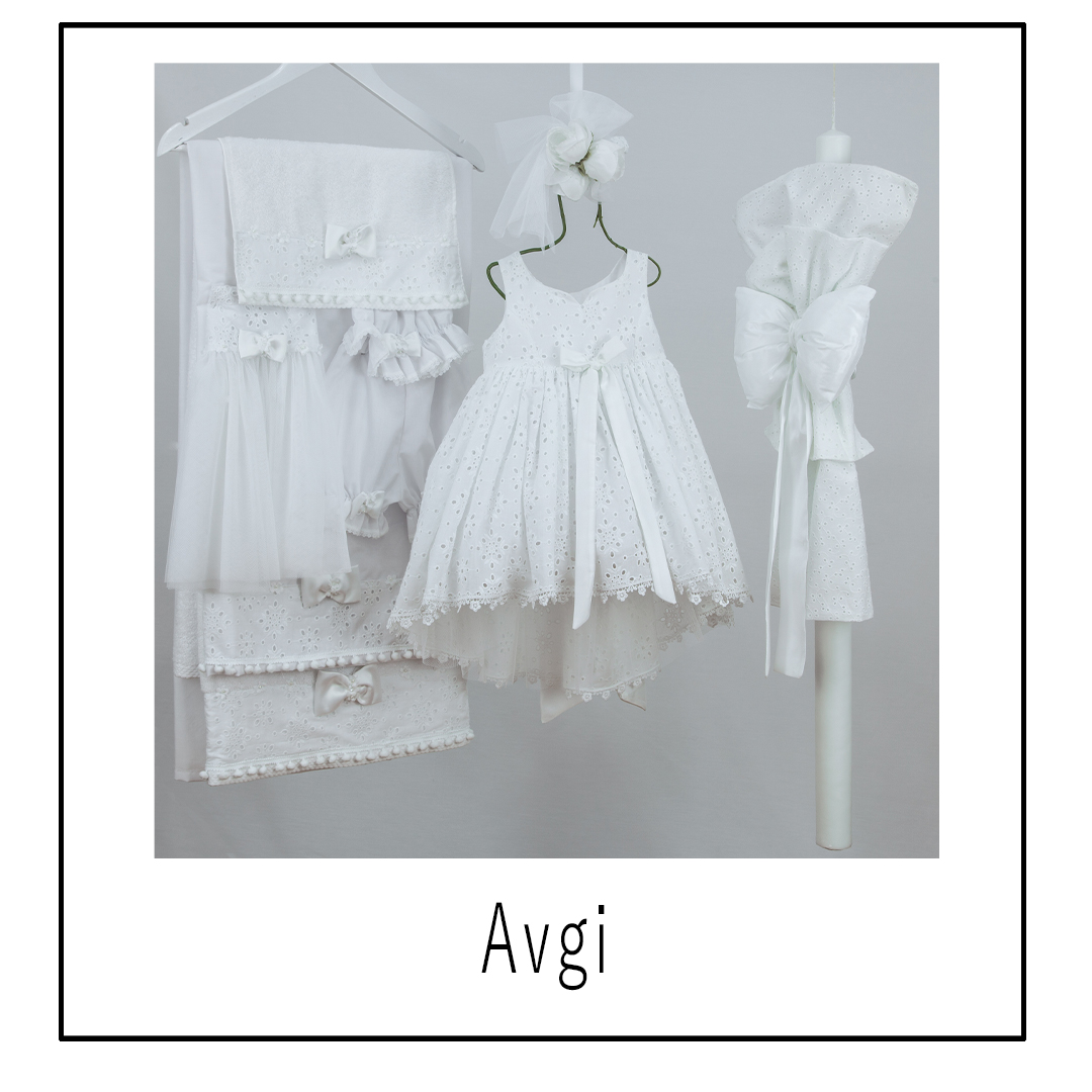BAMBOLINO - Βαπτιστικό Φόρεμα Avgi 