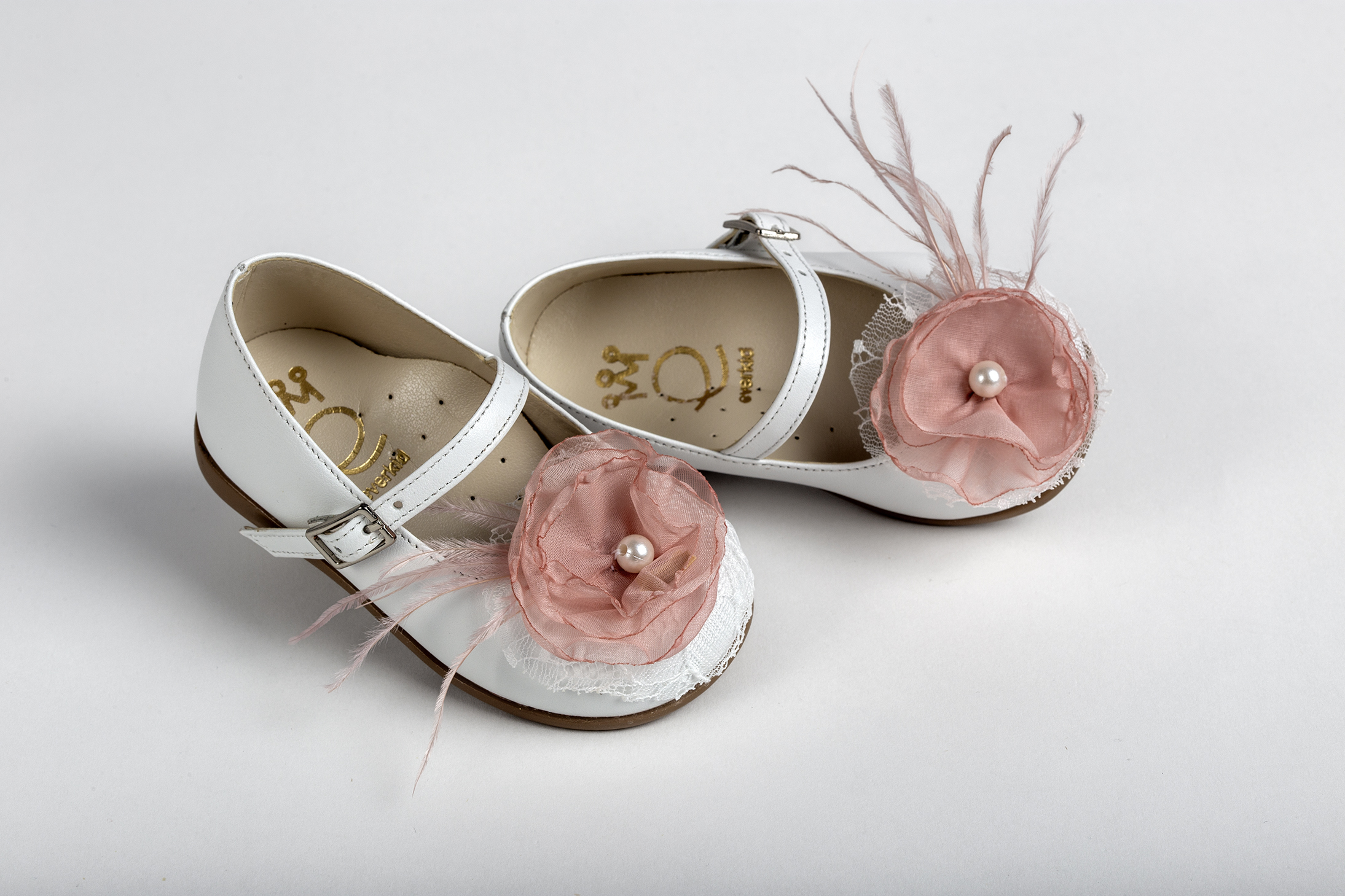 EVERKID - Δερμάτινα βαπτιστικά παπούτσια