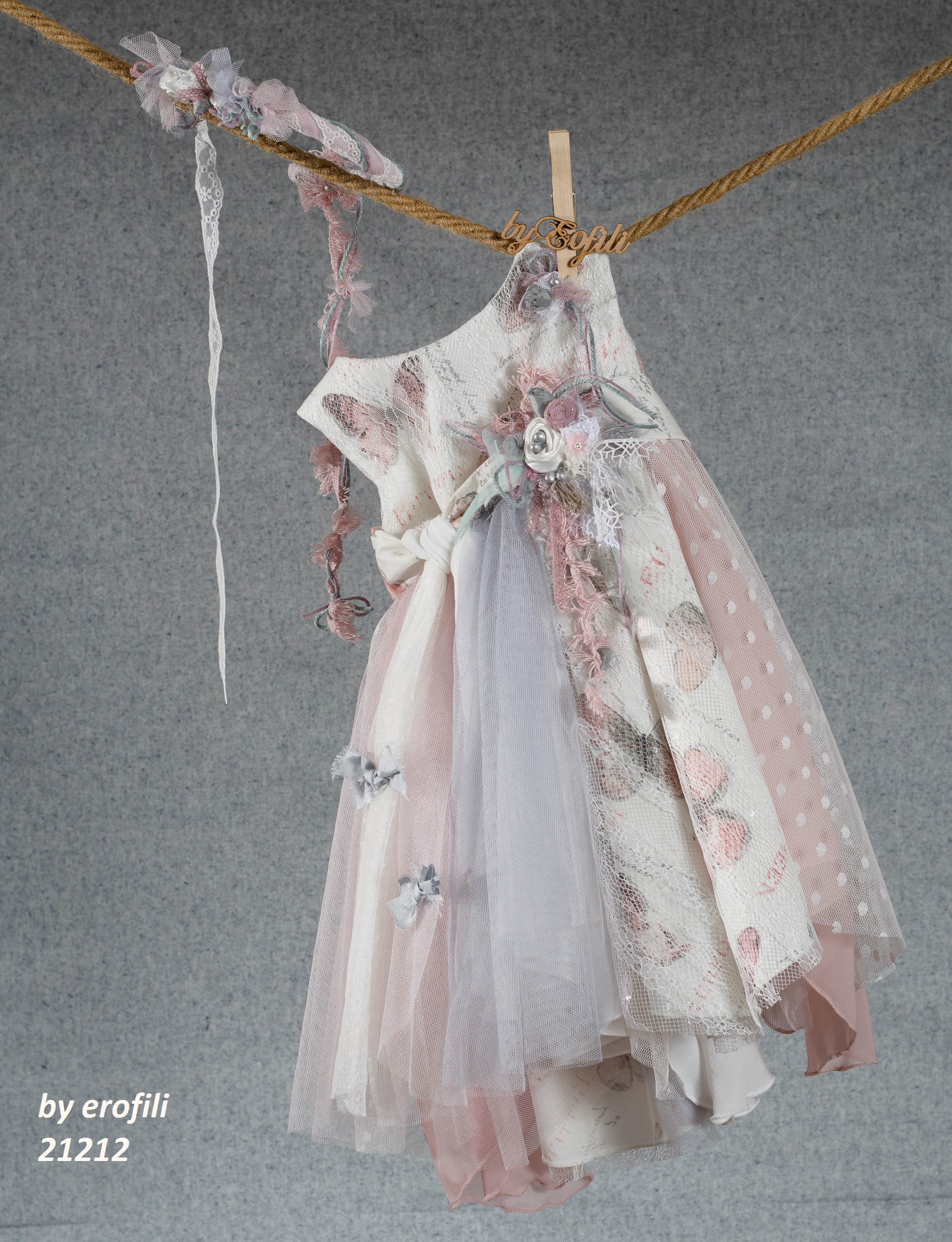 BY EROFILI - Βαπτιστικό Φόρεμα 21212 By Erofili