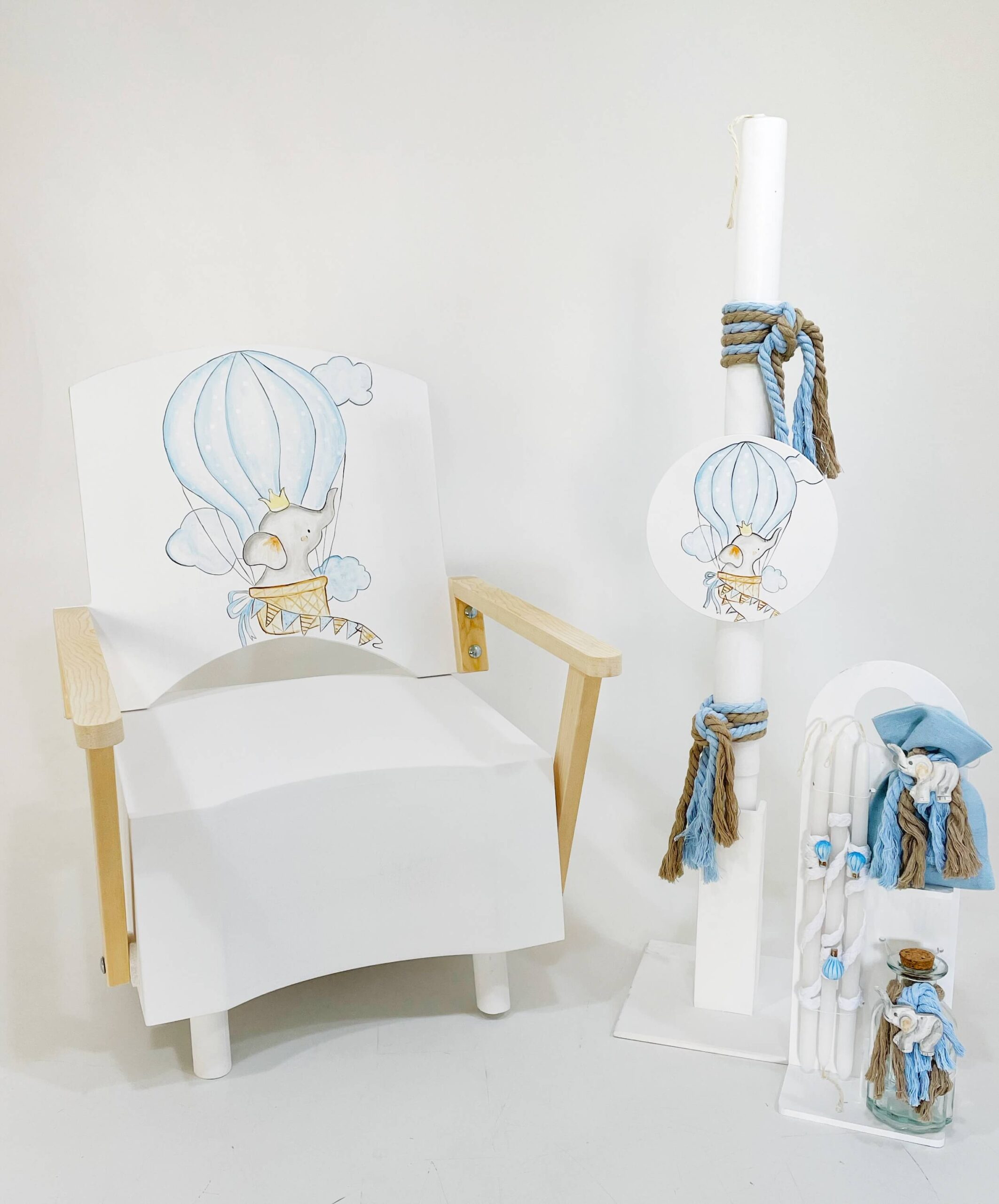 ΈΛΕΝΑ ΜΑΝΆΚΟΥ - Elephant Airballoon Blue