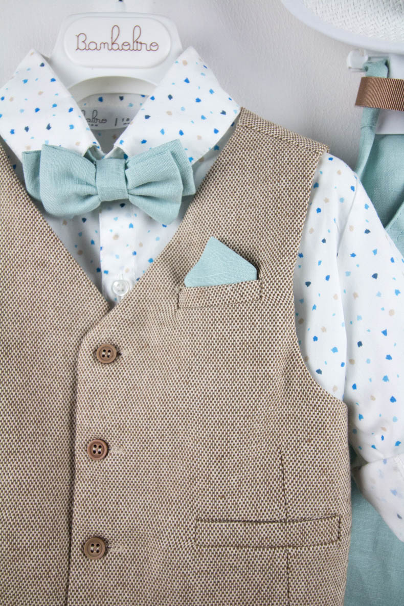BAMBOLINO - Βαπτιστικό Κοστούμι Hart 