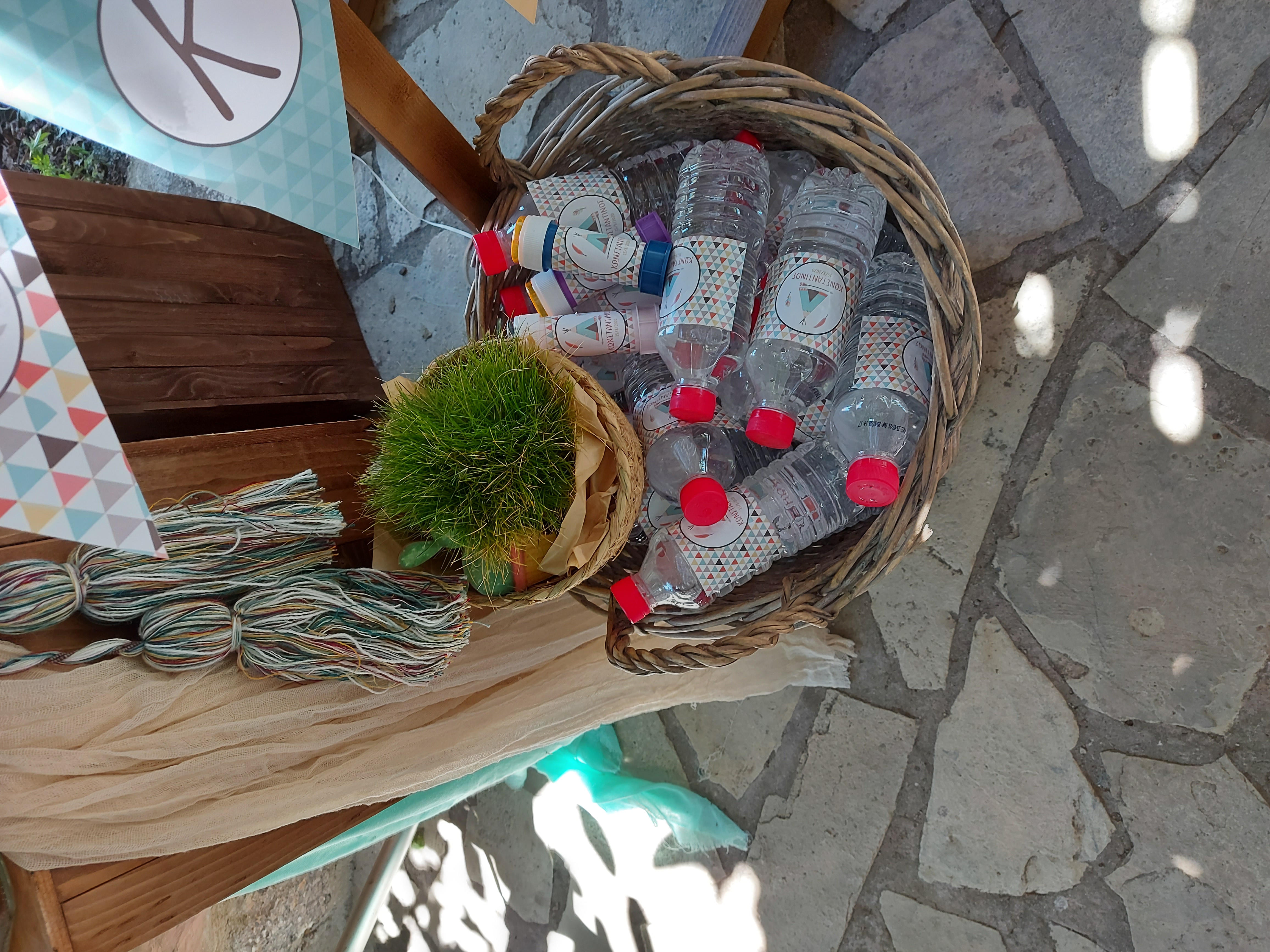 Η βάπτιση του Κωνσταντίνου με θέμα τον Ινδιάνο