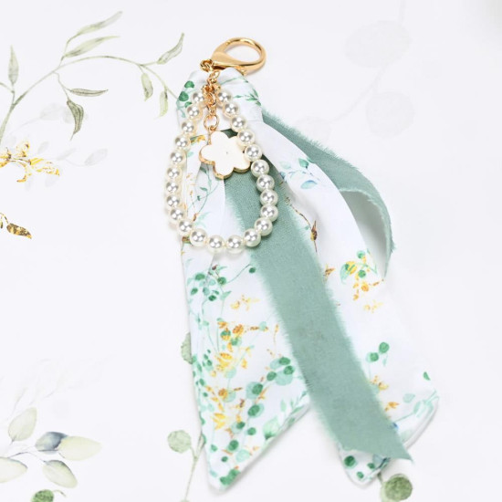 SOAP TALES - Charm με μαντιλάκι και πέρλες eden