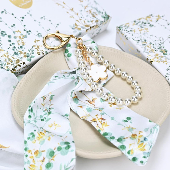 SOAP TALES - Charm με μαντιλάκι και πέρλες eden