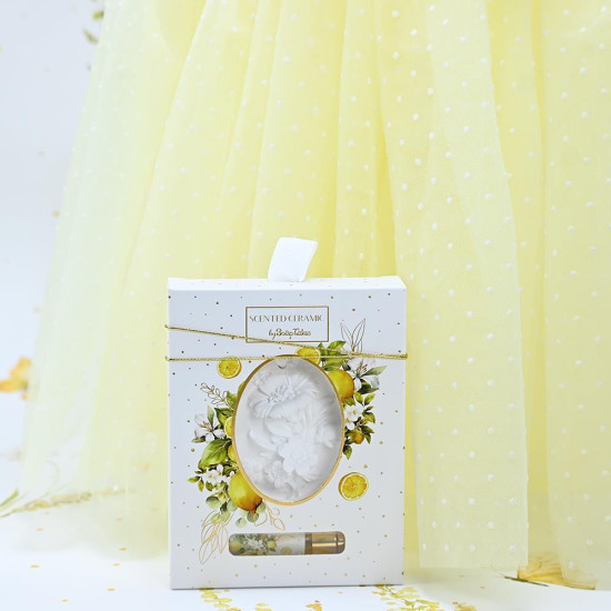 SOAP TALES - Φορεματάκι πουά λεμονί