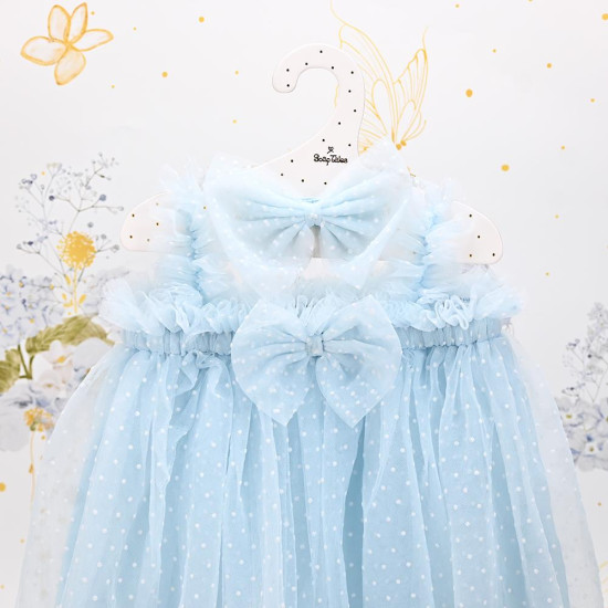 SOAP TALES - Φορεματάκι πουά σιελ