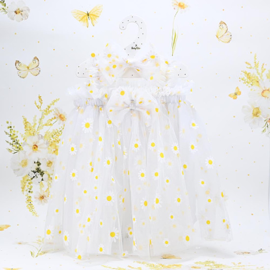 SOAP TALES - Φορεματάκι μαργαρίτες λευκό