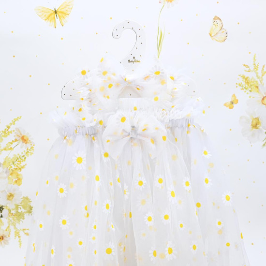 SOAP TALES - Φορεματάκι μαργαρίτες λευκό