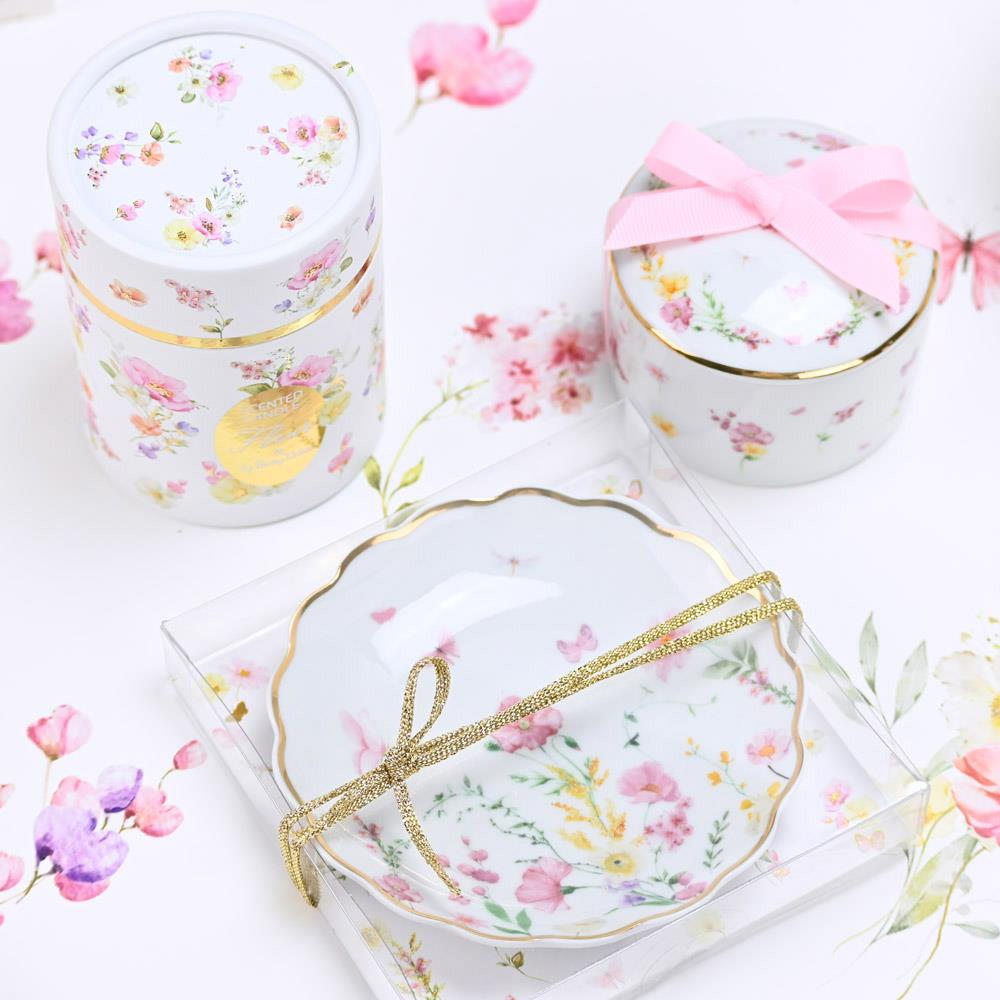 SOAP TALES - Πιατάκι πορσελάνη pink fleur