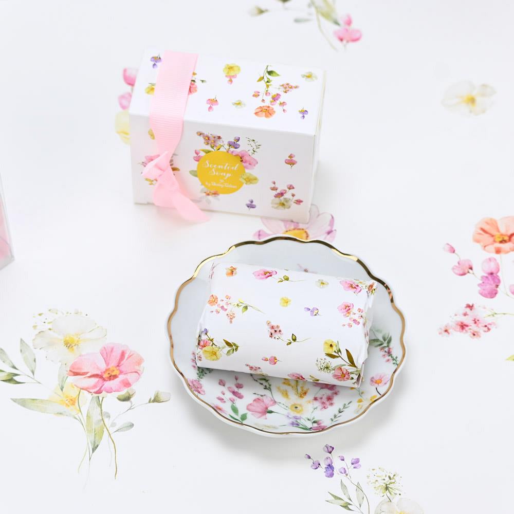 SOAP TALES - Πιατάκι πορσελάνη pink fleur