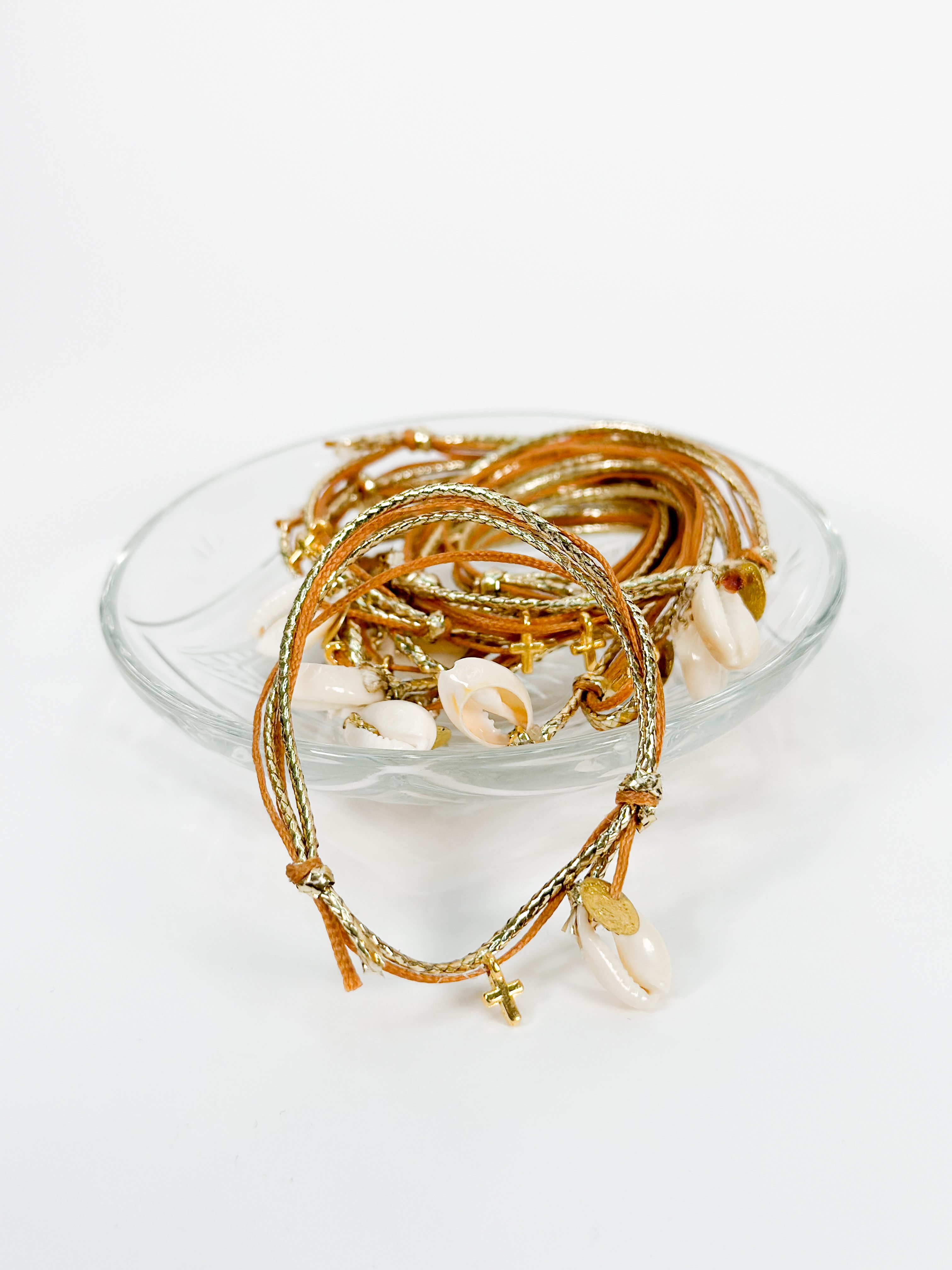 Μαρτυρικό βραχιόλι με διπλό ταμπά\χρυσό κορδόνι