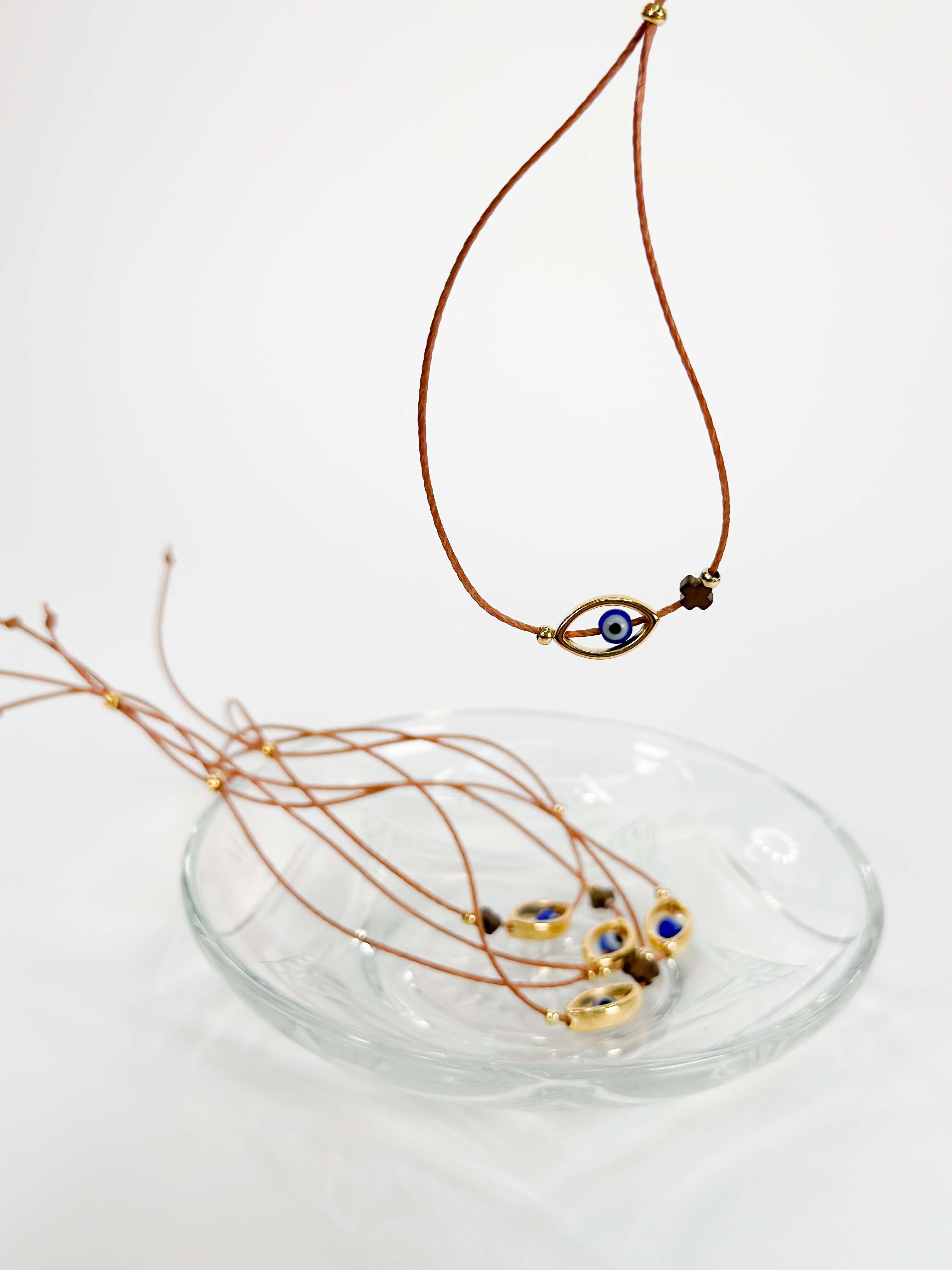 Μαρτυρικό βραχιόλι με μπρονζέ αιματίτη σταυρό