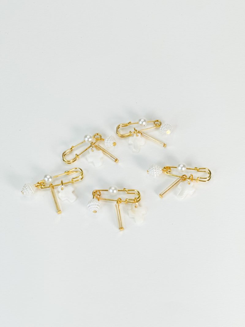 CELFIE CO - Μαρτυρικό πέτο με σταυρό, πέρλα, μακρόστενη κυλινδρική χάντρα αλλά και ιδιαίτερη πέρλα