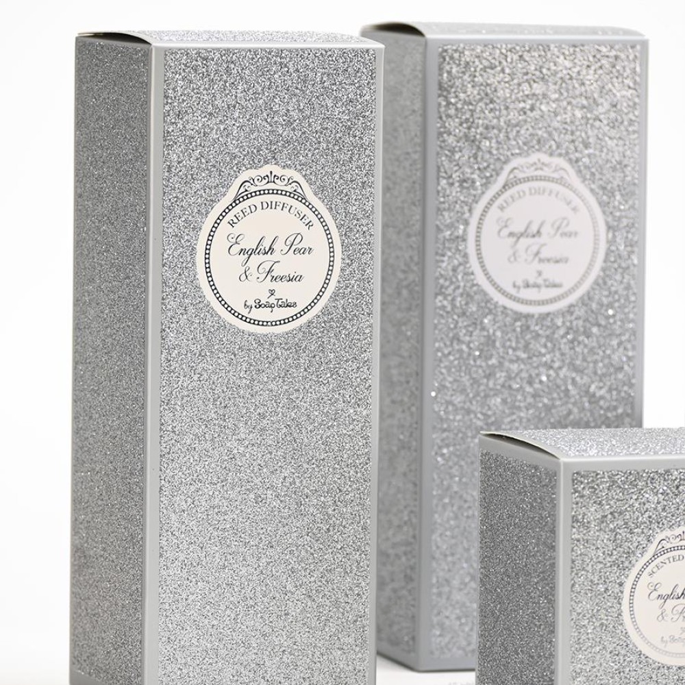 SOAP TALES - Αρωματικό χώρου σε ασημένιο κουτί glitter 100ml