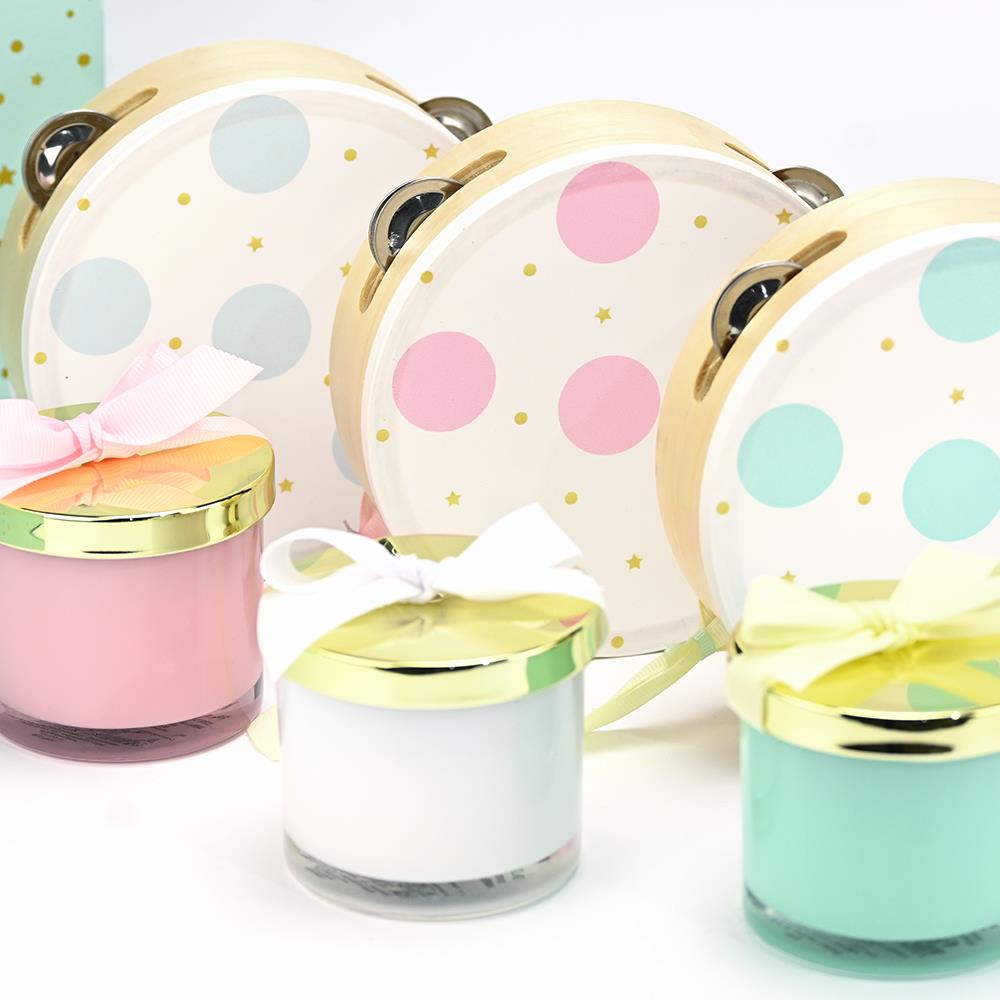 SOAP TALES - Ξύλινο ντέφι ροζ πουά