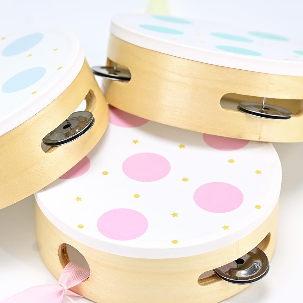 SOAP TALES - Ξύλινο ντέφι ροζ πουά