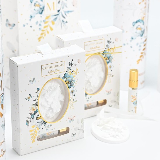 SOAP TALES - Κεραμικό και αρωματικά έλαια baccarat μπλε λουλούδια 5ml