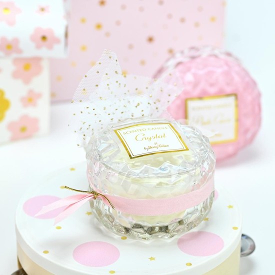 SOAP TALES - Κερί στρογγυλό ροζ coco new