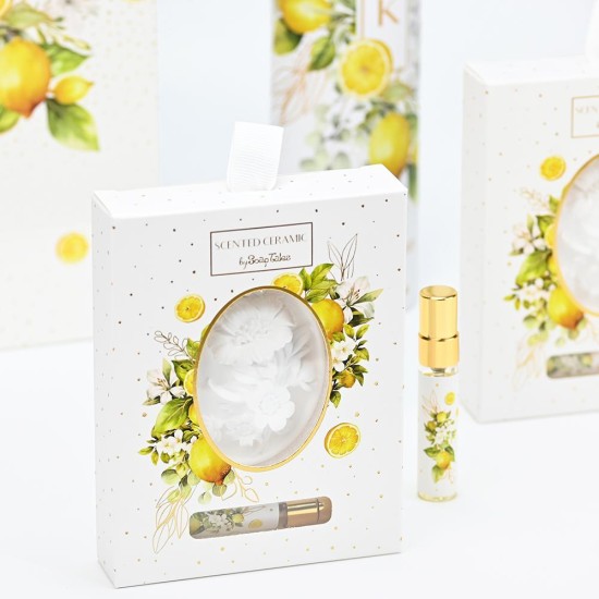 SOAP TALES - Κεραμικό και αρωματικά έλαια lemongrass 5ml