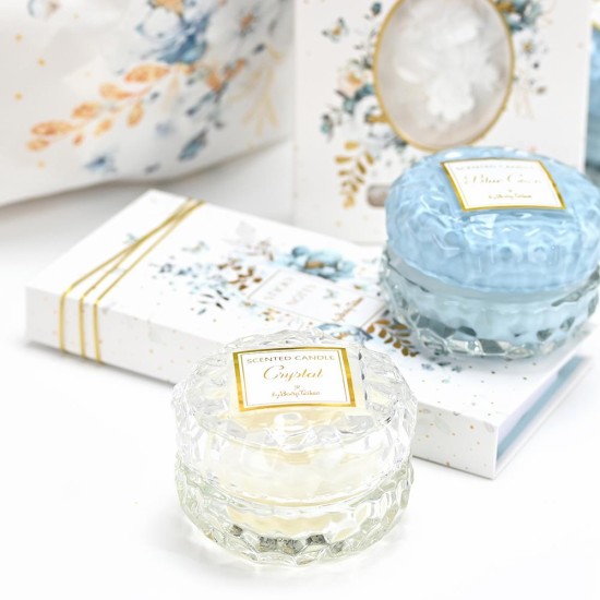 SOAP TALES - Κερί στρογγυλό γαλάζιο coco