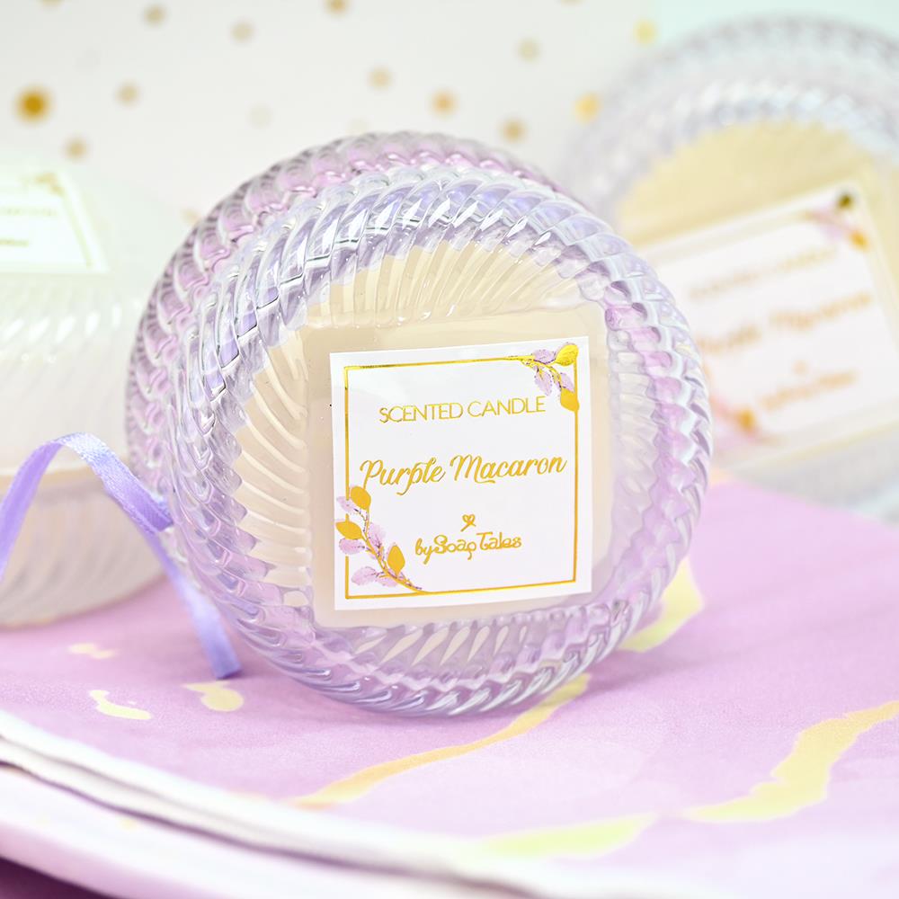 SOAP TALES - Κερί μακαρόν μωβ