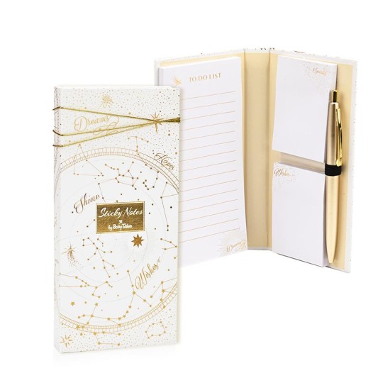 Σημειωματάριο με post it και στυλό astral magic