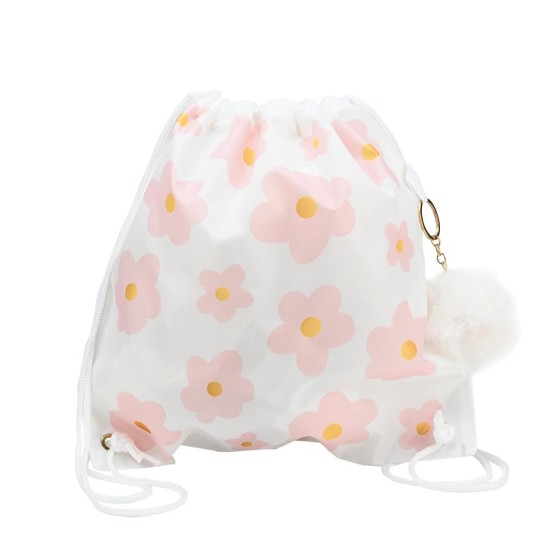 Σακίδιο πλάτης pink bloom μαζί με μπρελόκ