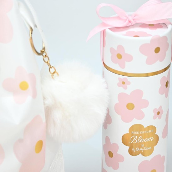 SOAP TALES - Σακίδιο πλάτης pink bloom μαζί με μπρελόκ